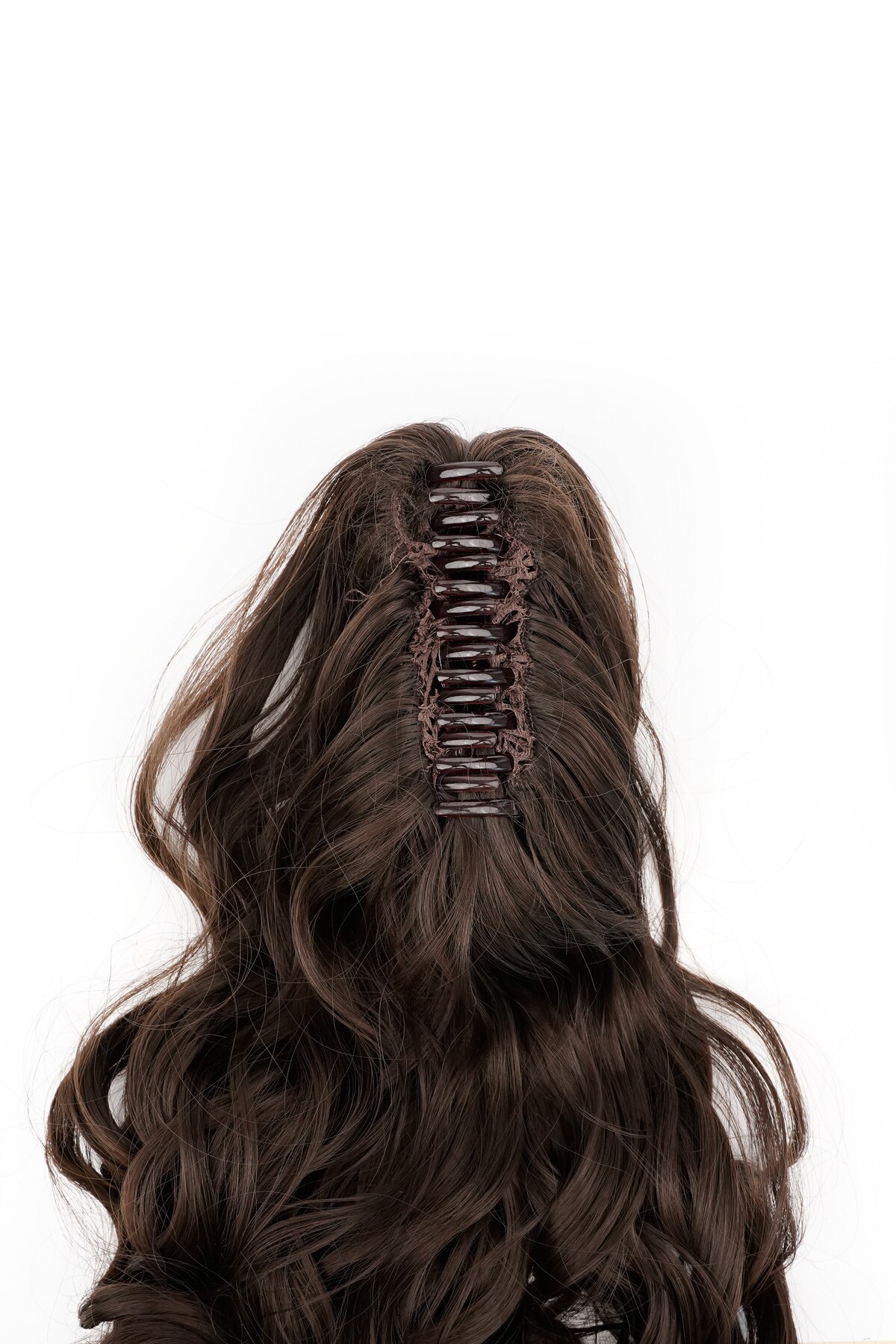 Ponytail clip fancy - dark brown Picture3