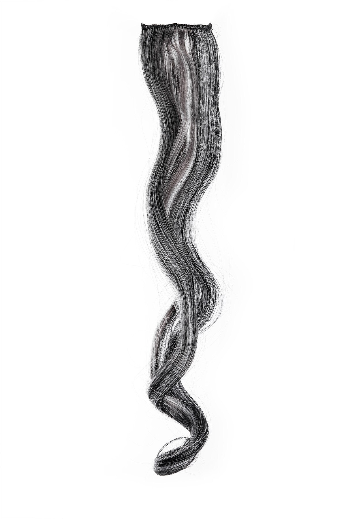 Single clip in wavy - black / white h5 