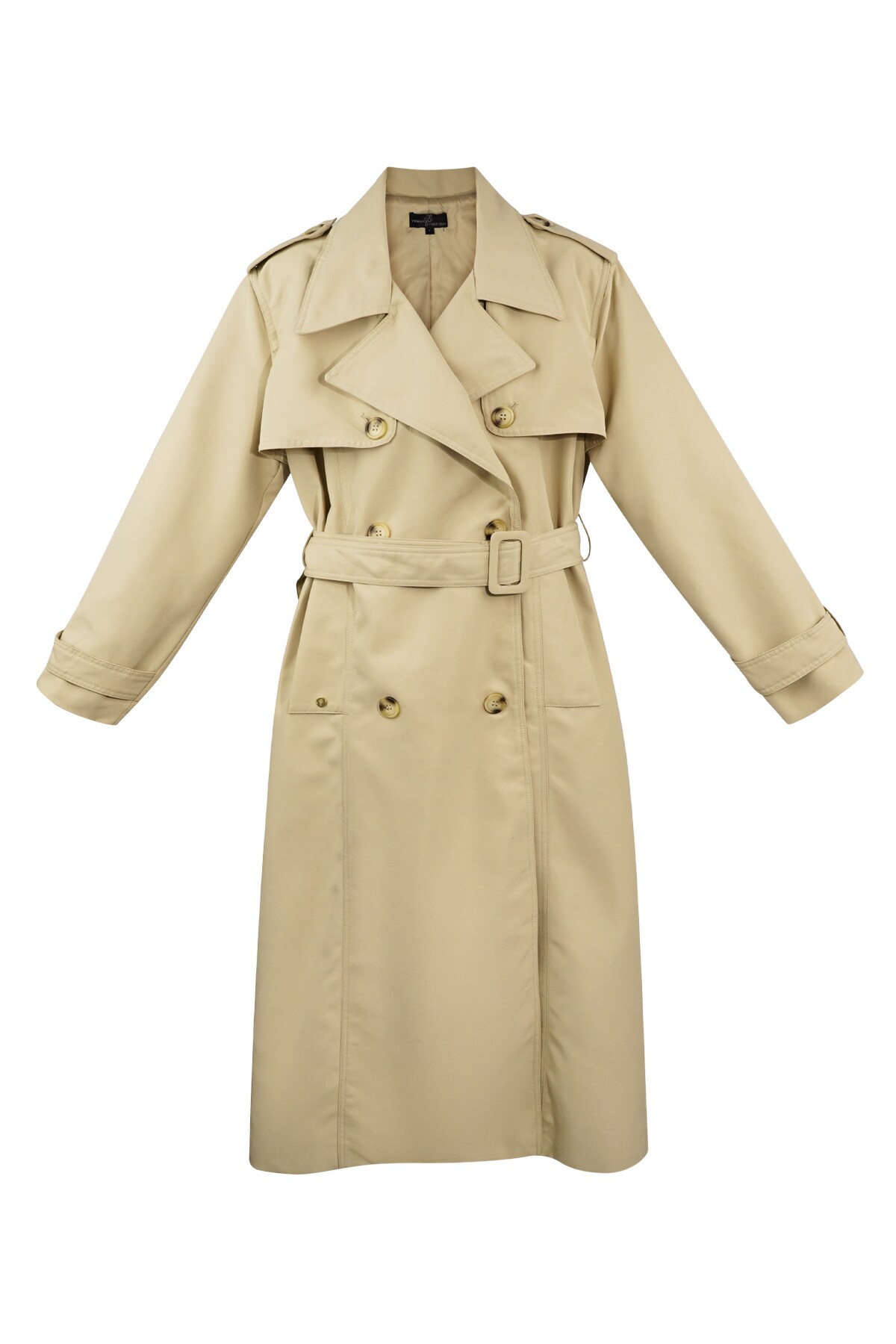 Long basic trench coat - beige M 