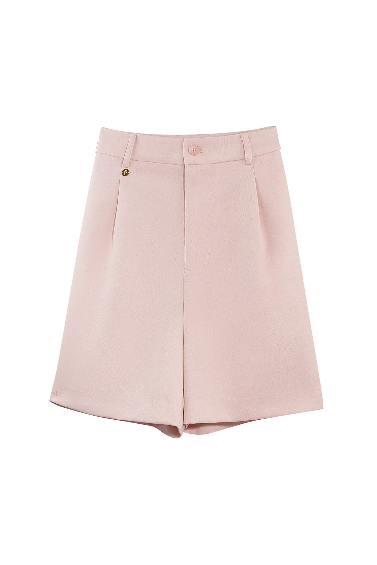 Shorts with pleats - pink h5 