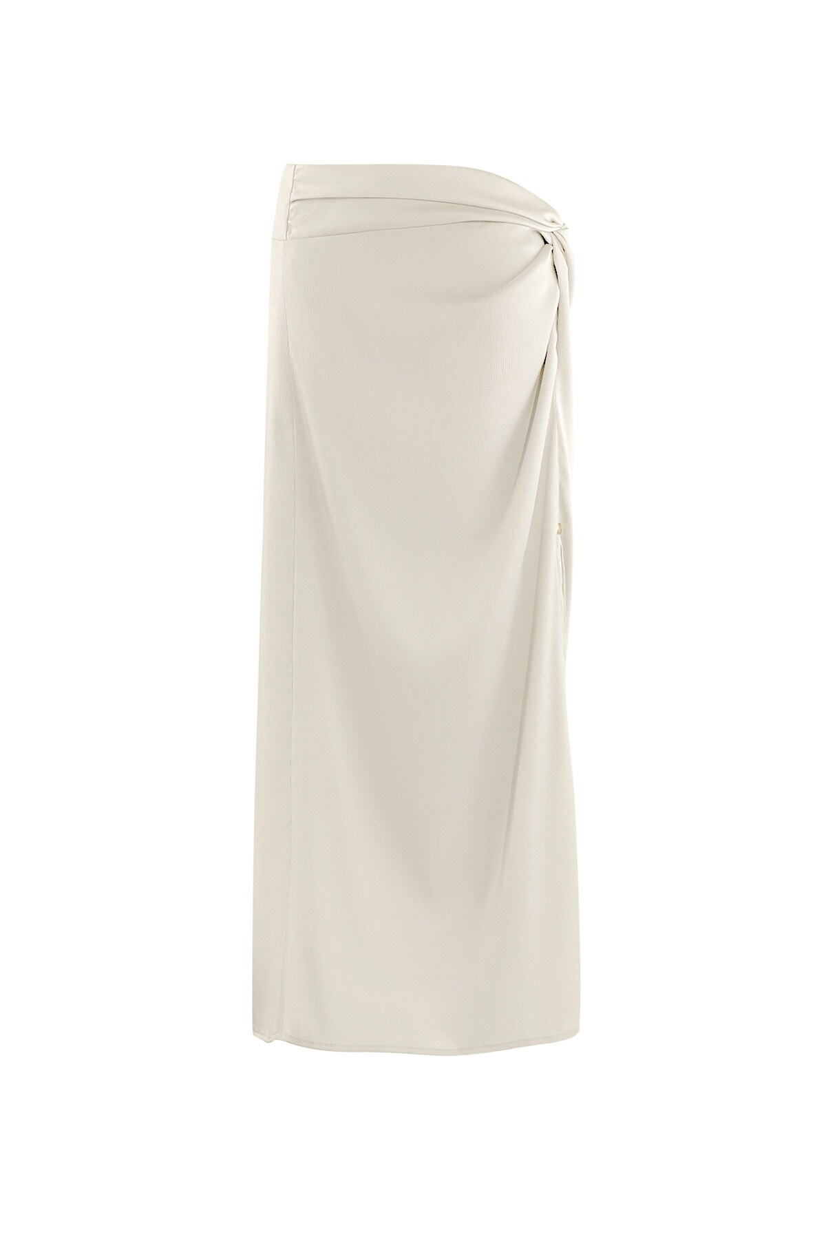 Long skirt knotted - beige  h5 