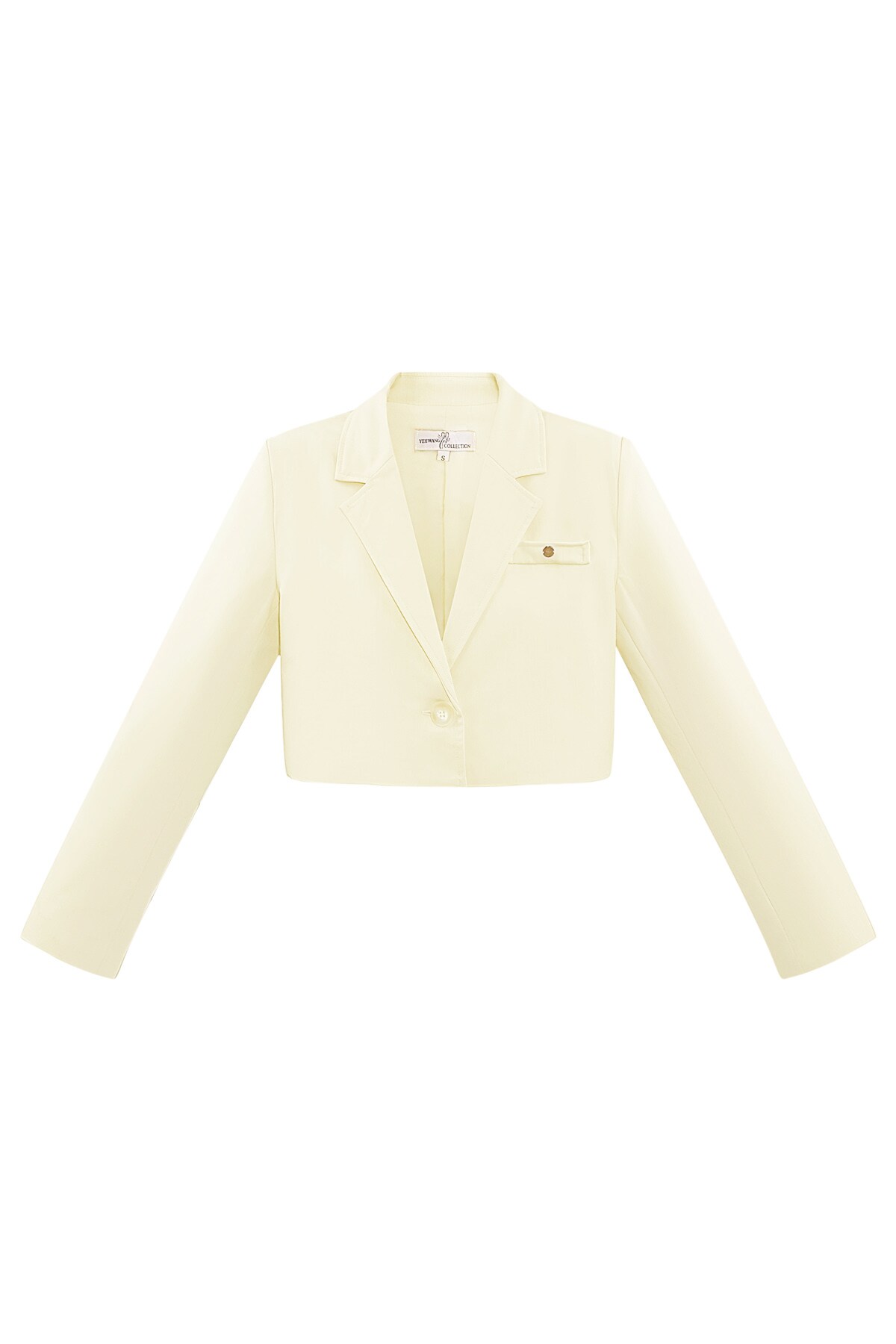 Cropped blazer - off-white  h5 