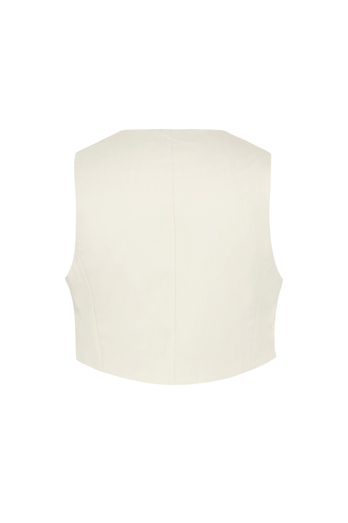 Cropped waistcoat - off-white  Picture7