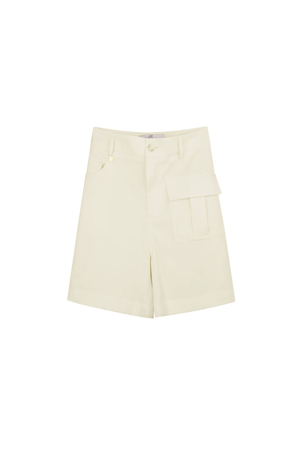 Shorts with pocket - off-white  