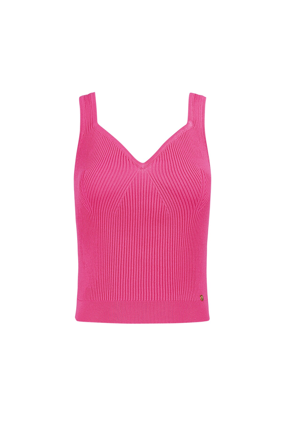 Knitted basic shirt - fuchsia h5 