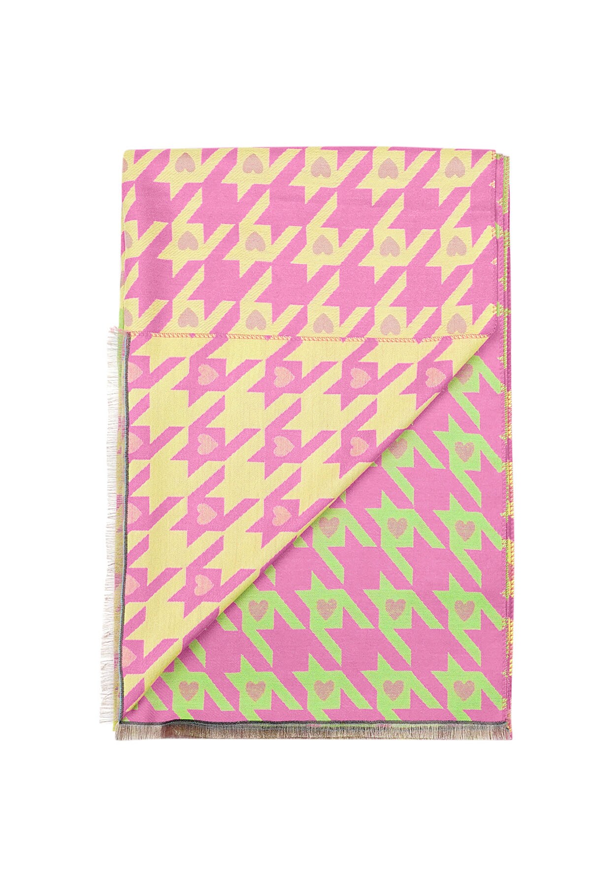 Neon heart scarf - pink Picture4