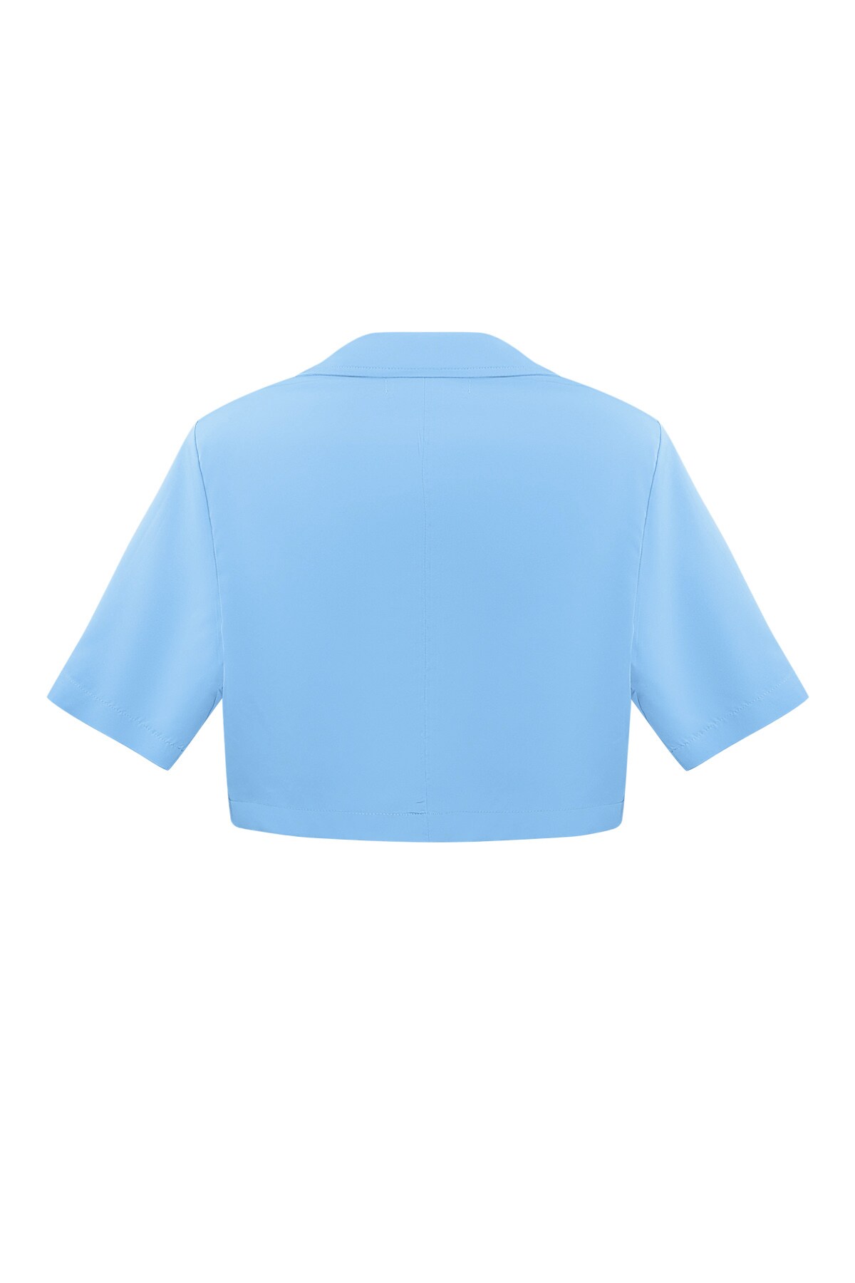 Pastel basic cropped blazer - blue h5 Picture9