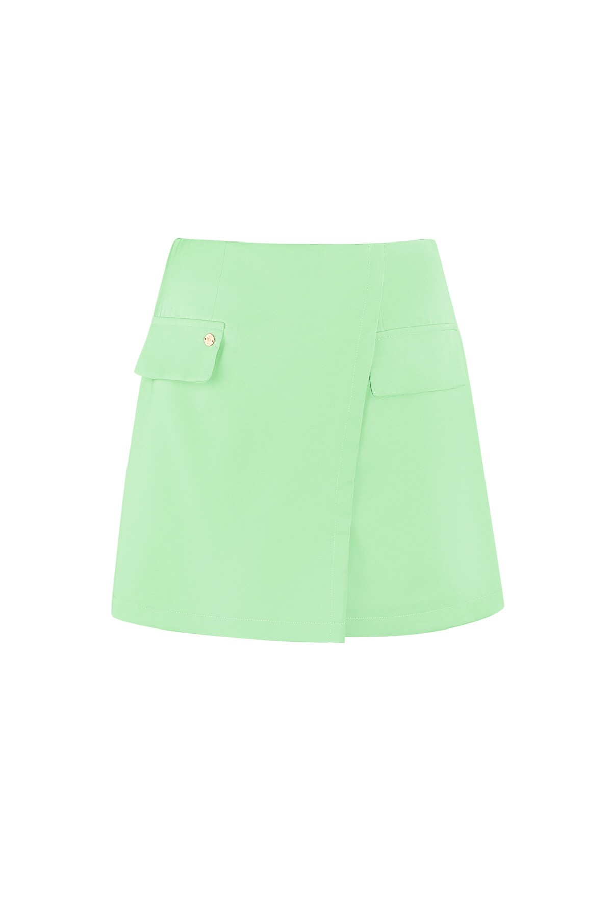 Plain pastel skirt - green h5 