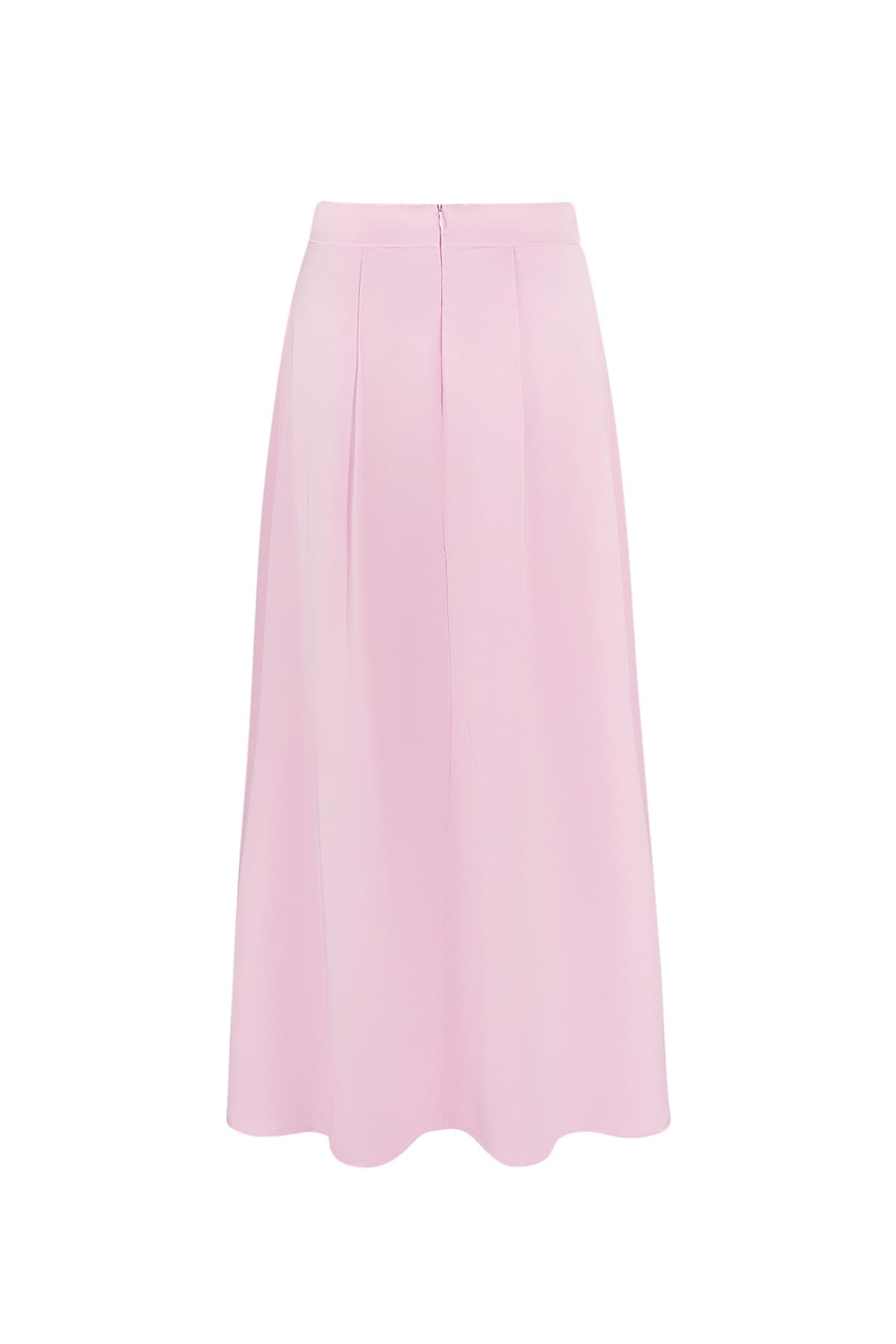 Long satin skirt - pink Picture9