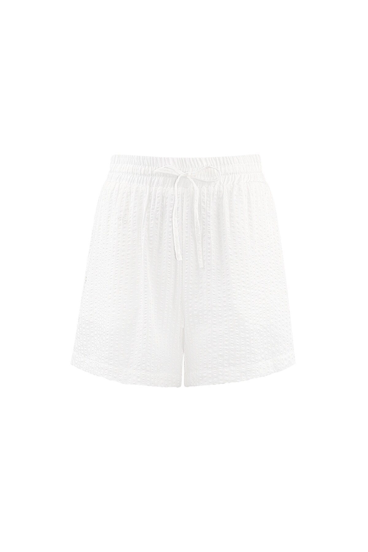 Striped shorts - white 