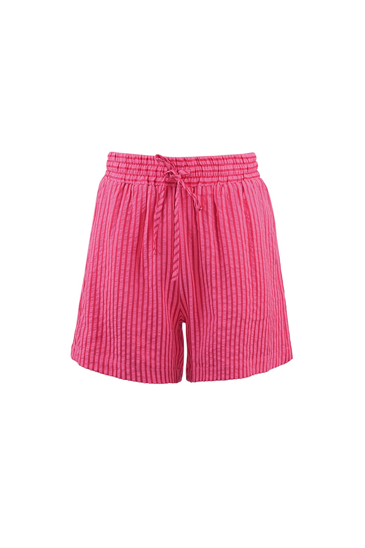 Striped shorts - red pink 