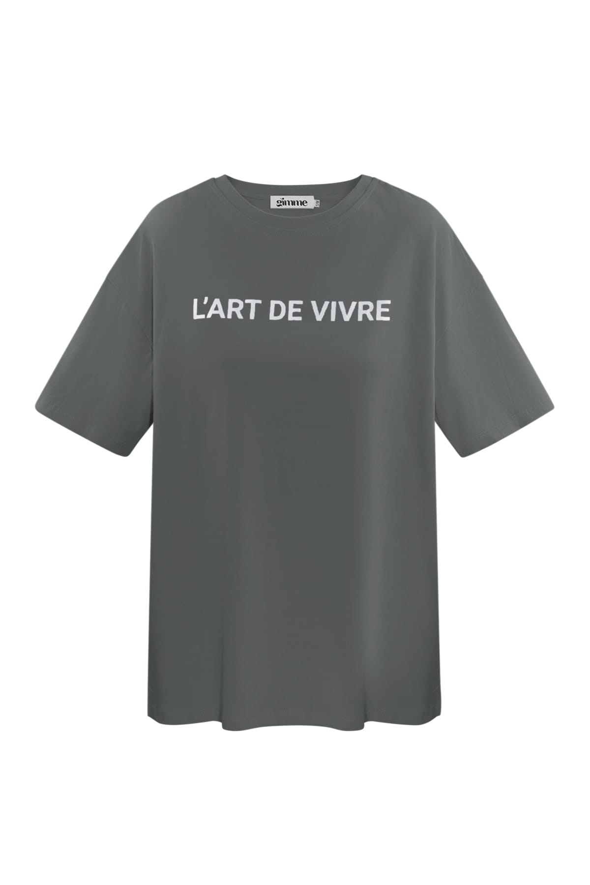 T-Shirt l'art de vivre - grau silber 