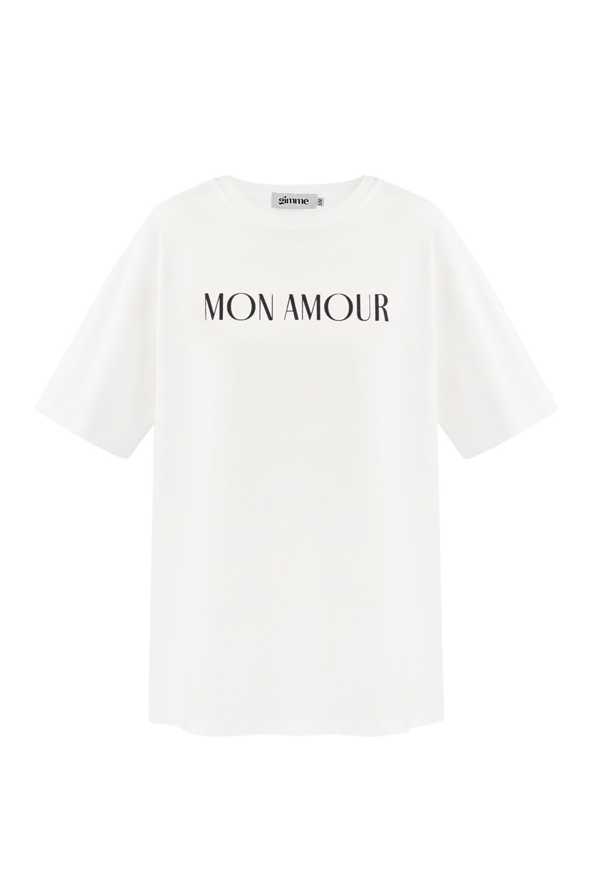 T-shirt mon amour - black and white h5 