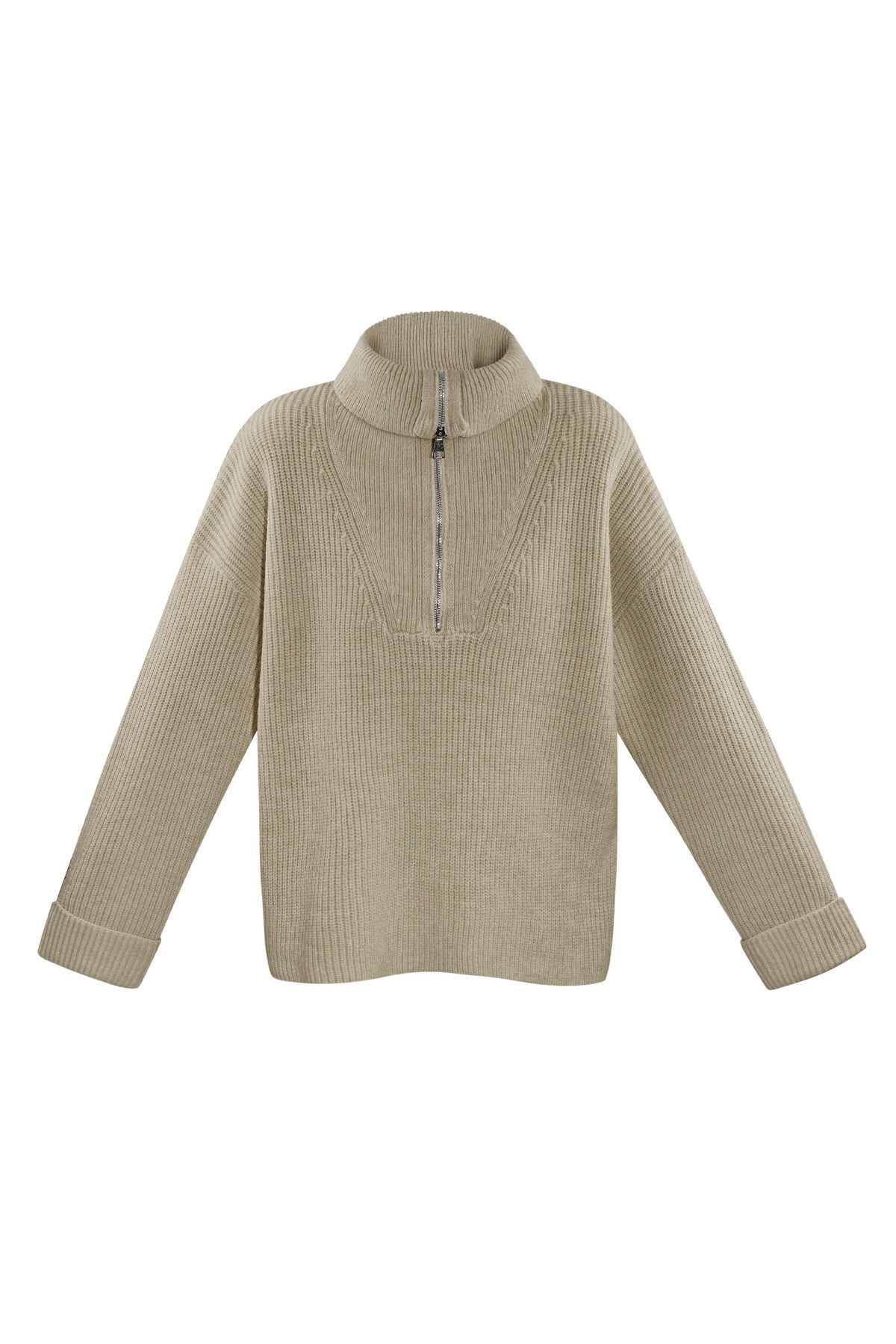 Neutral knit sweater - beige h5 