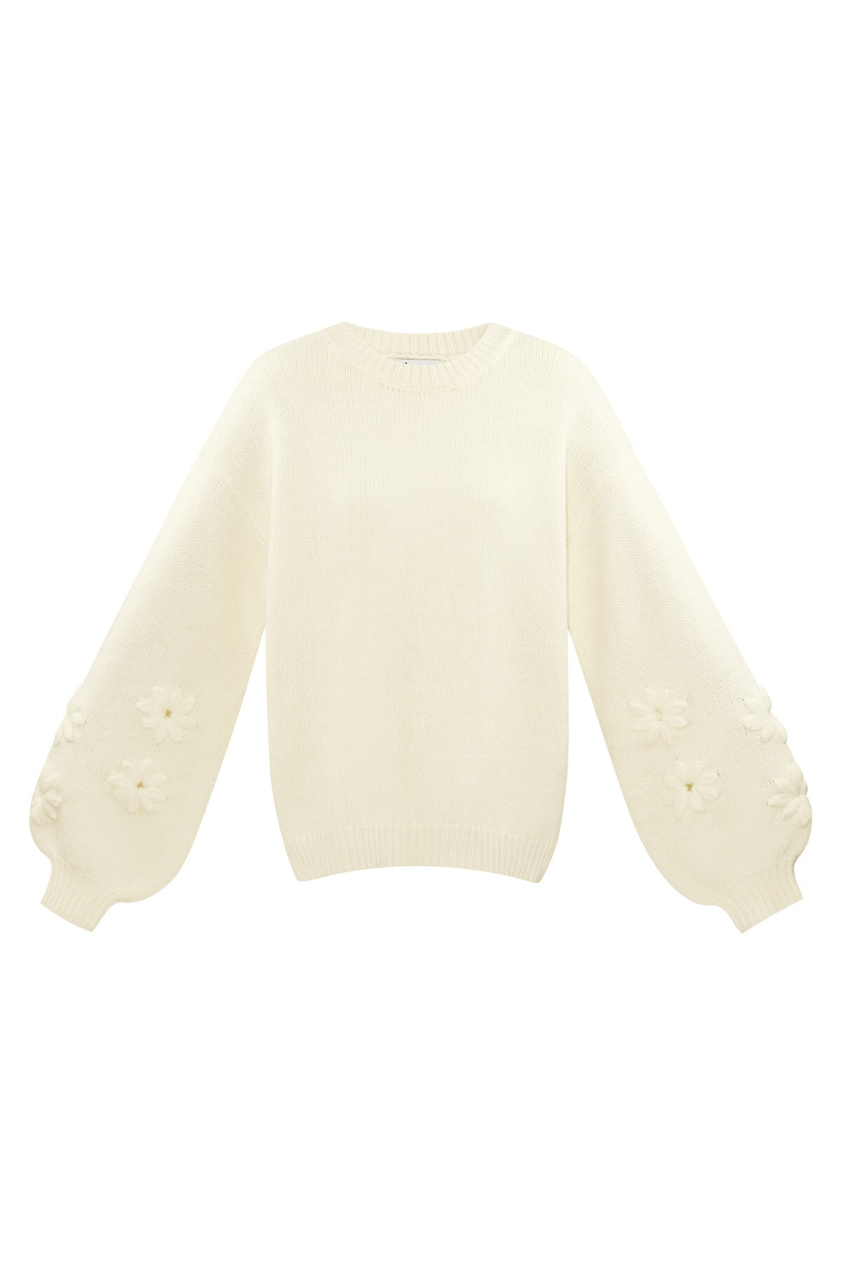 Lovely floral touch sweater - off-white 