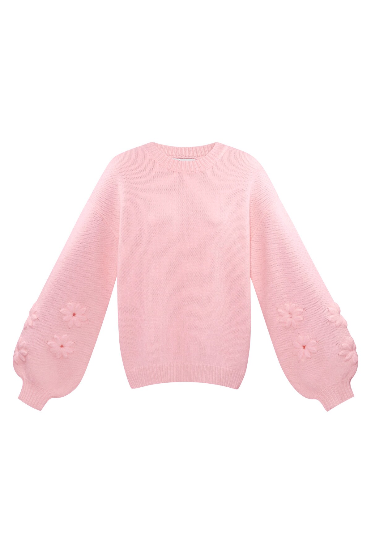 Lovely floral touch sweater - pink h5 