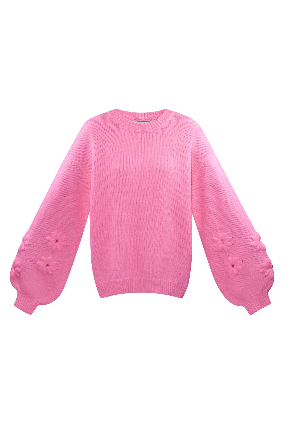 Lovely floral touch sweater - fuchsia h5 