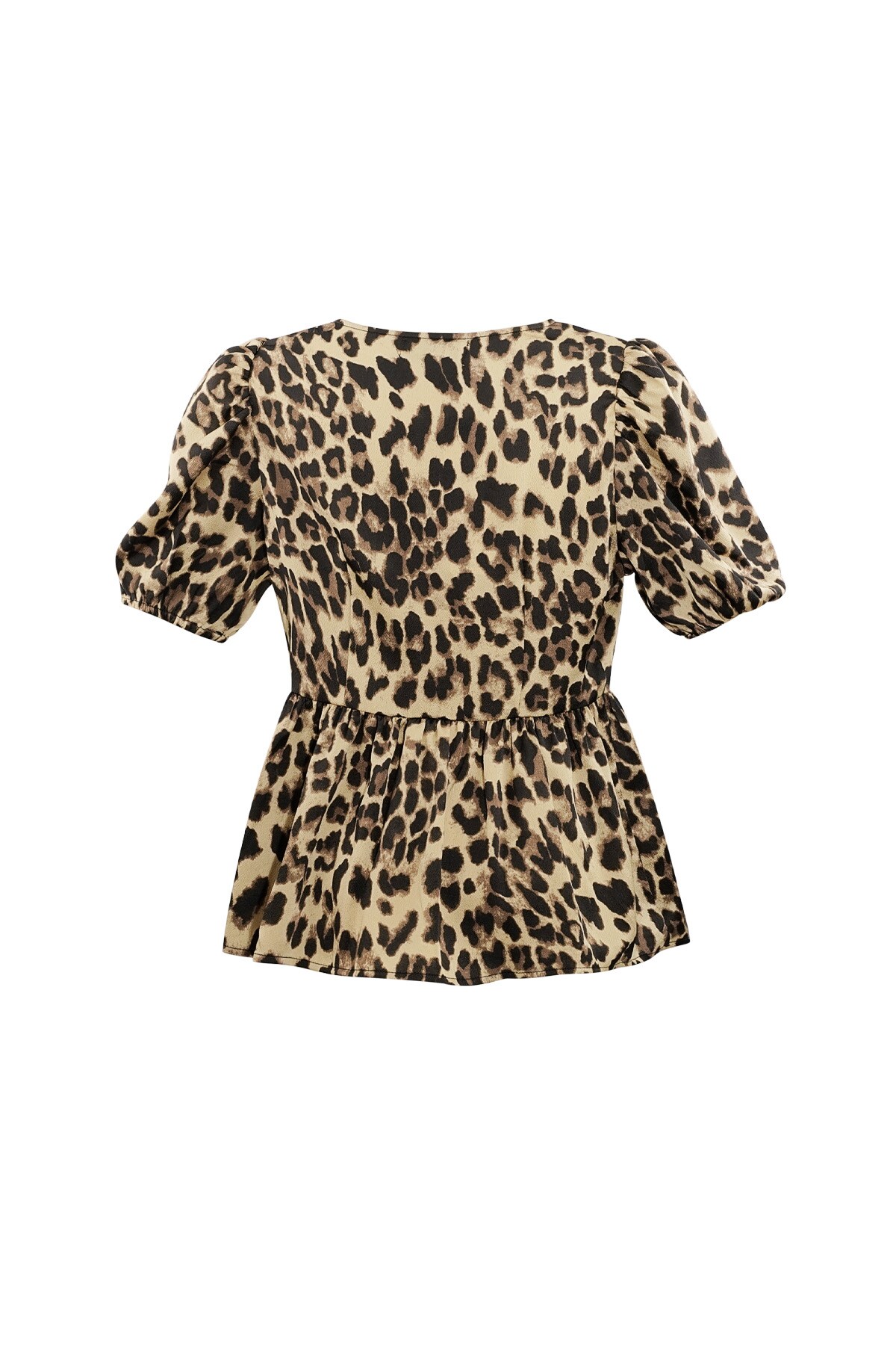 Must-have peplum blouse leopard print - brown h5 Picture7