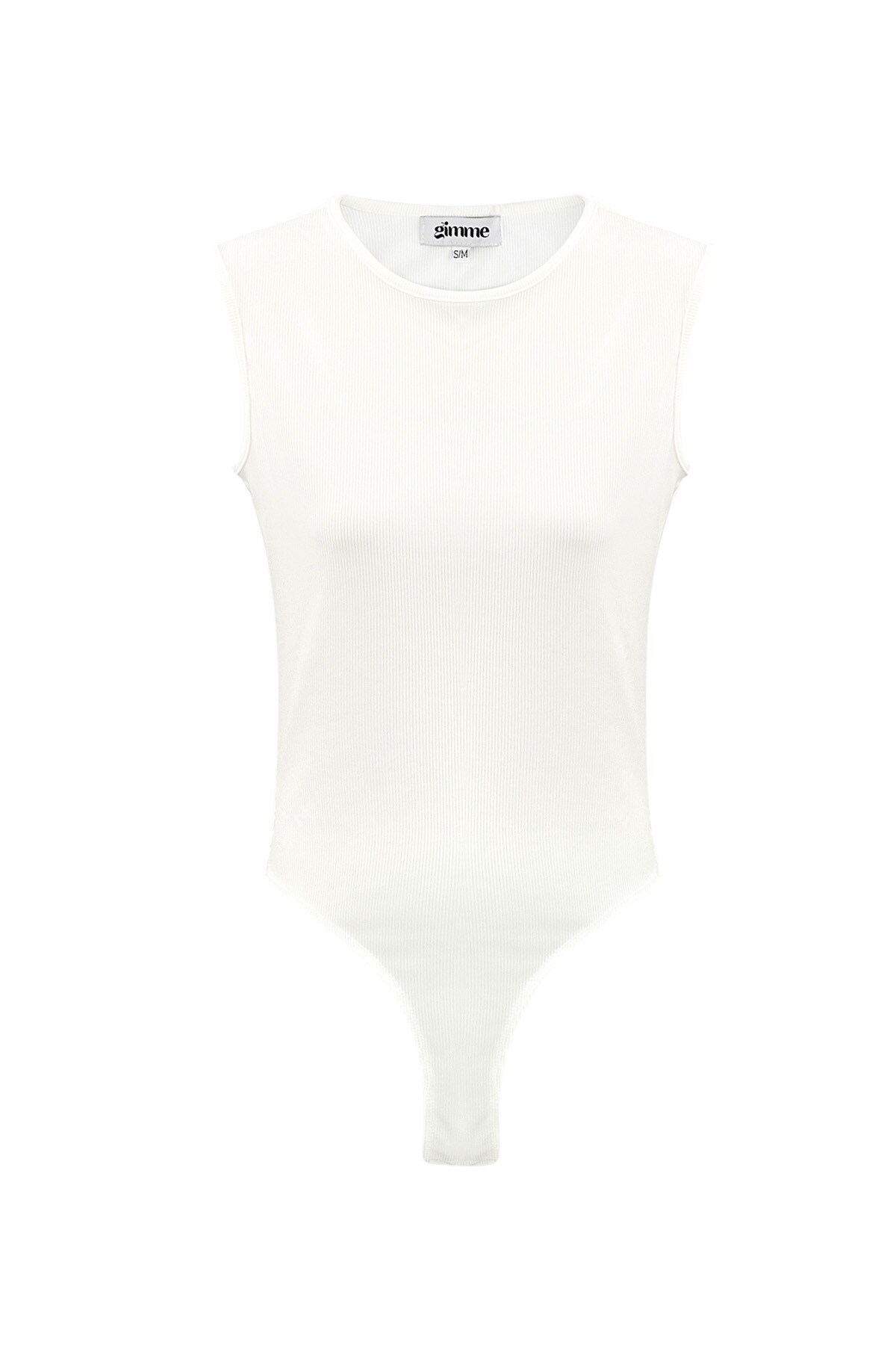 Basic bodysuit sleeveless - white h5 