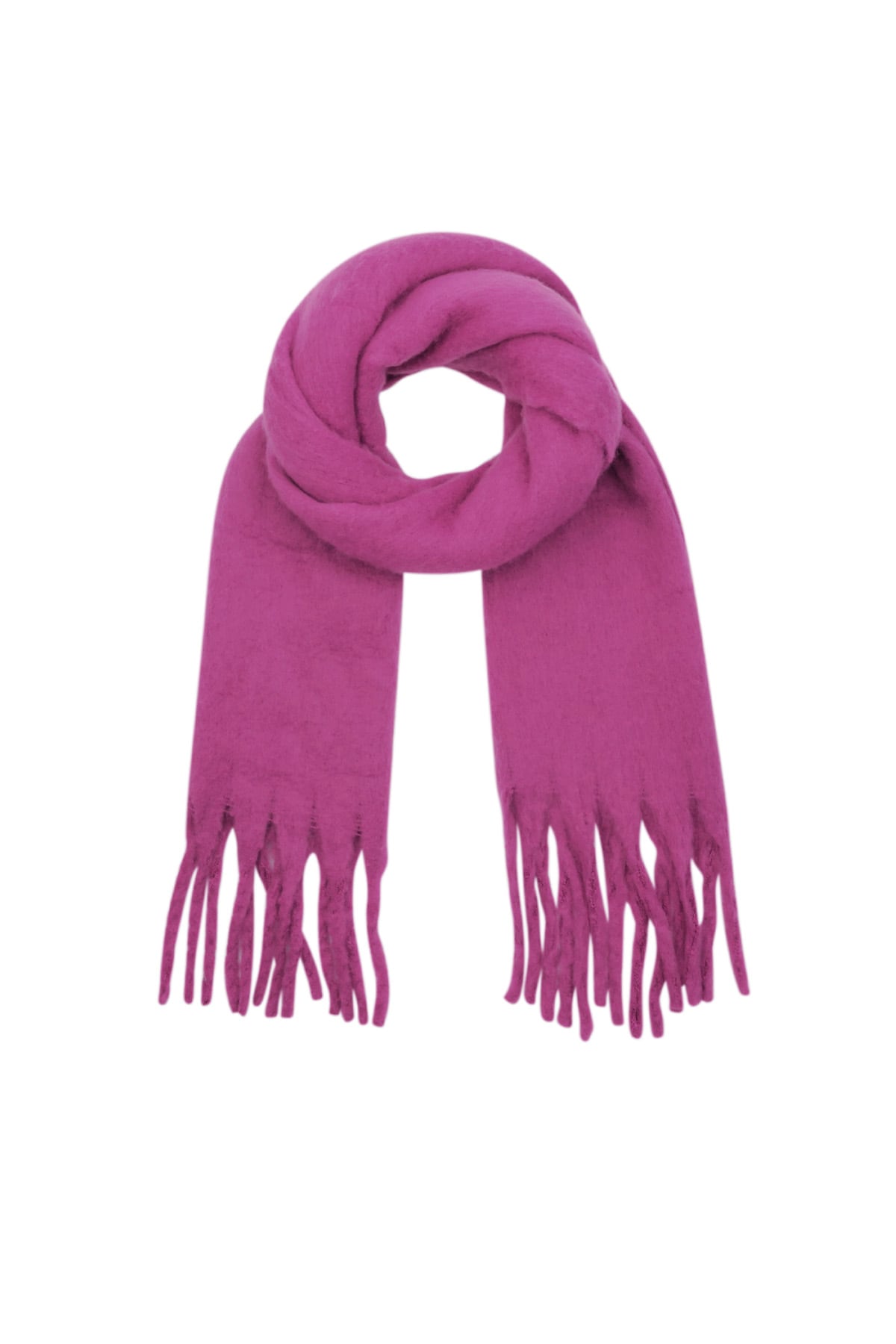 Colorful Winter scarf - fuchsia 