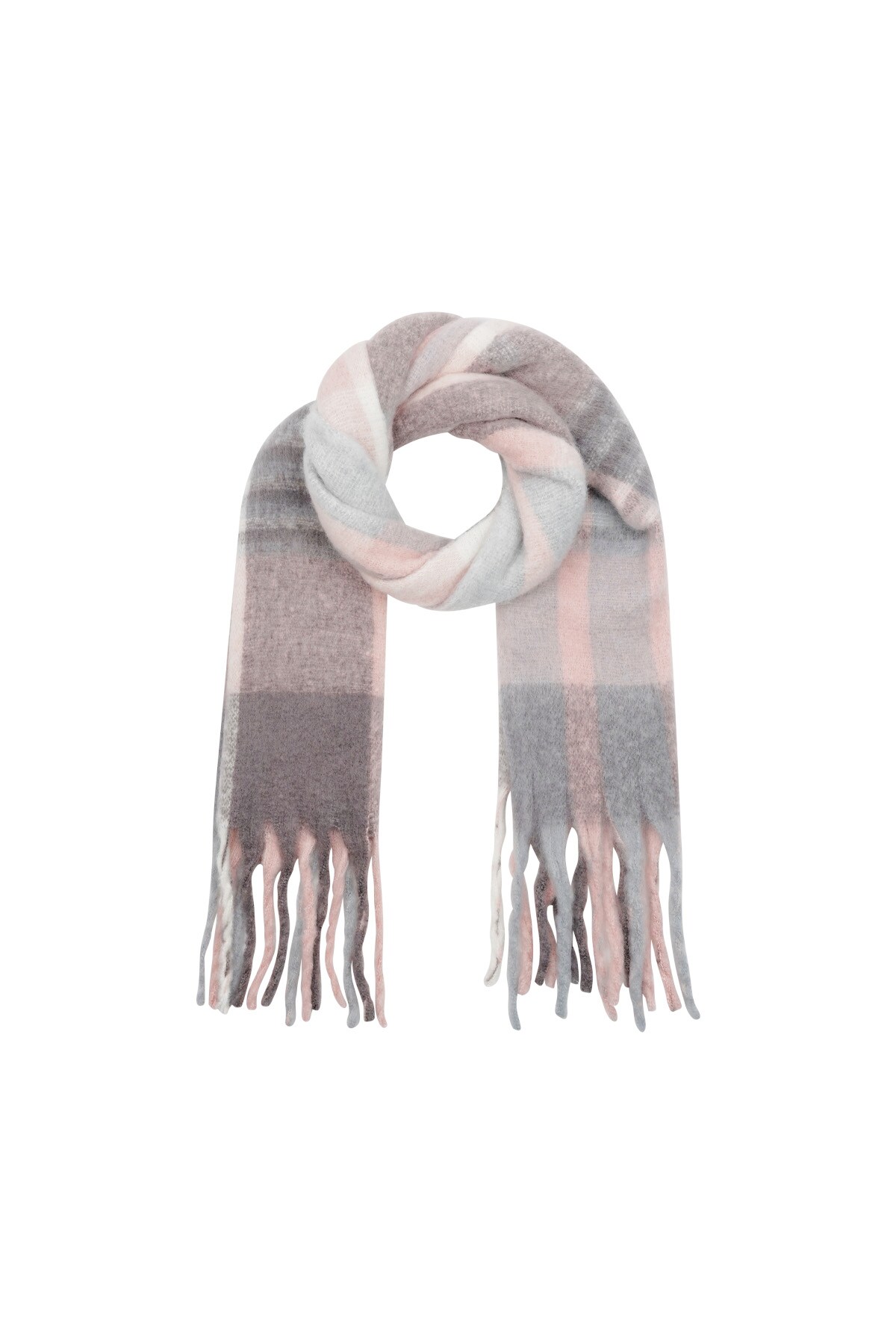 Scarf striped pattern - pink 