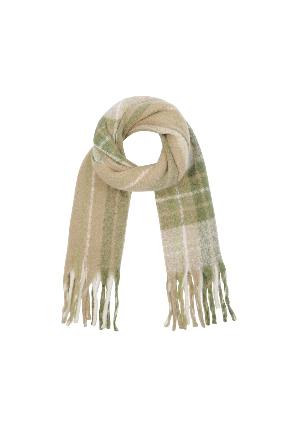 Blocked Colors scarve - green h5 