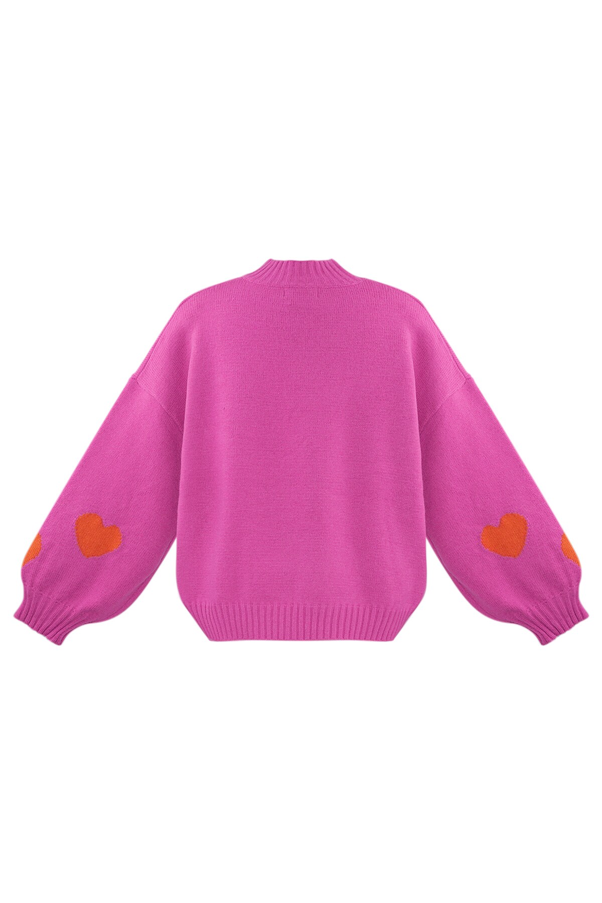 Comfort Heart Knit sweater - fuchsia Picture7