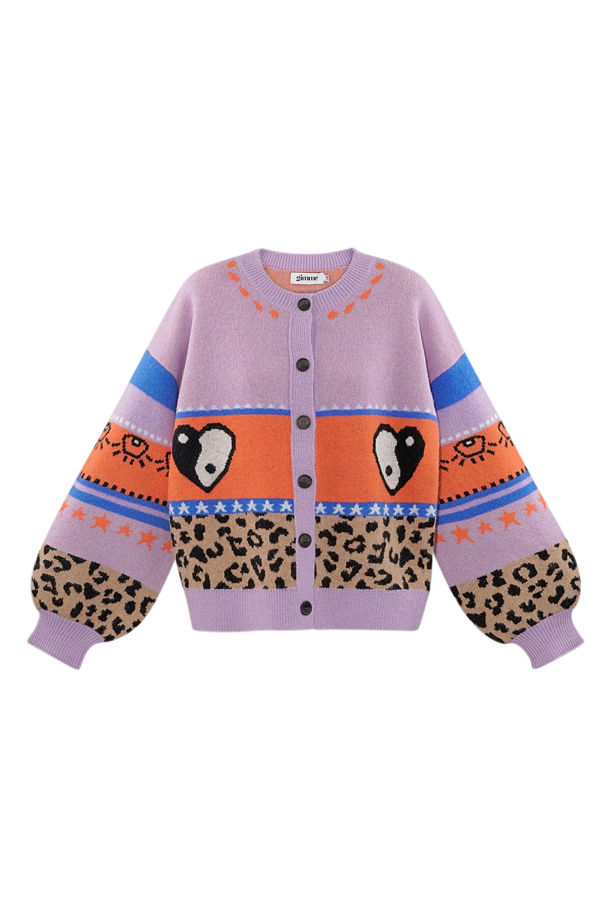 Dreamy Days cardigan - orange purple h5 