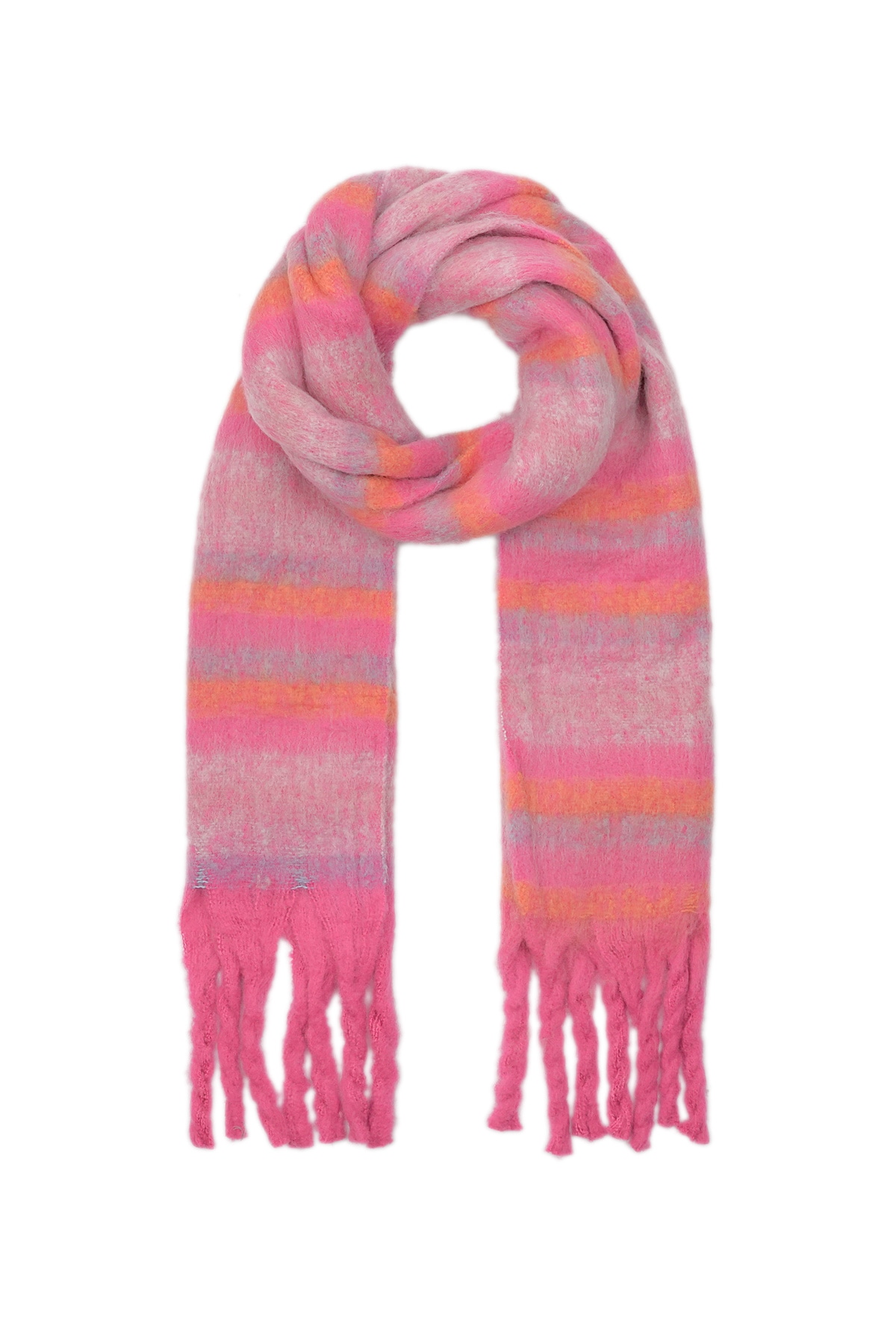 Life in Stripes Schal - rosa h5 