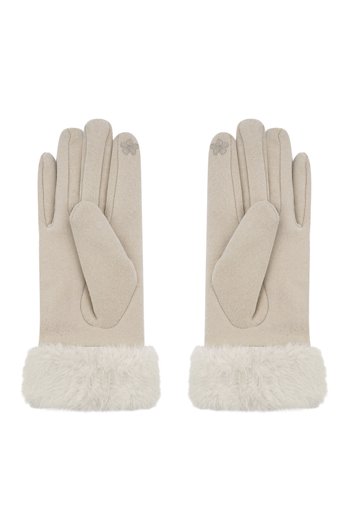 Cozy cloud gloves - off white Picture3