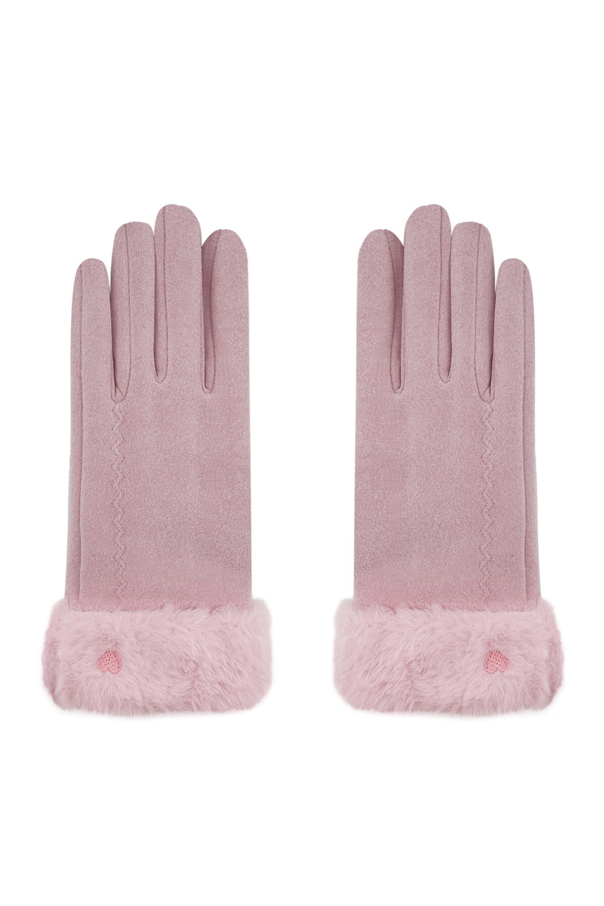 Cozy cloud gloves - pink h5 