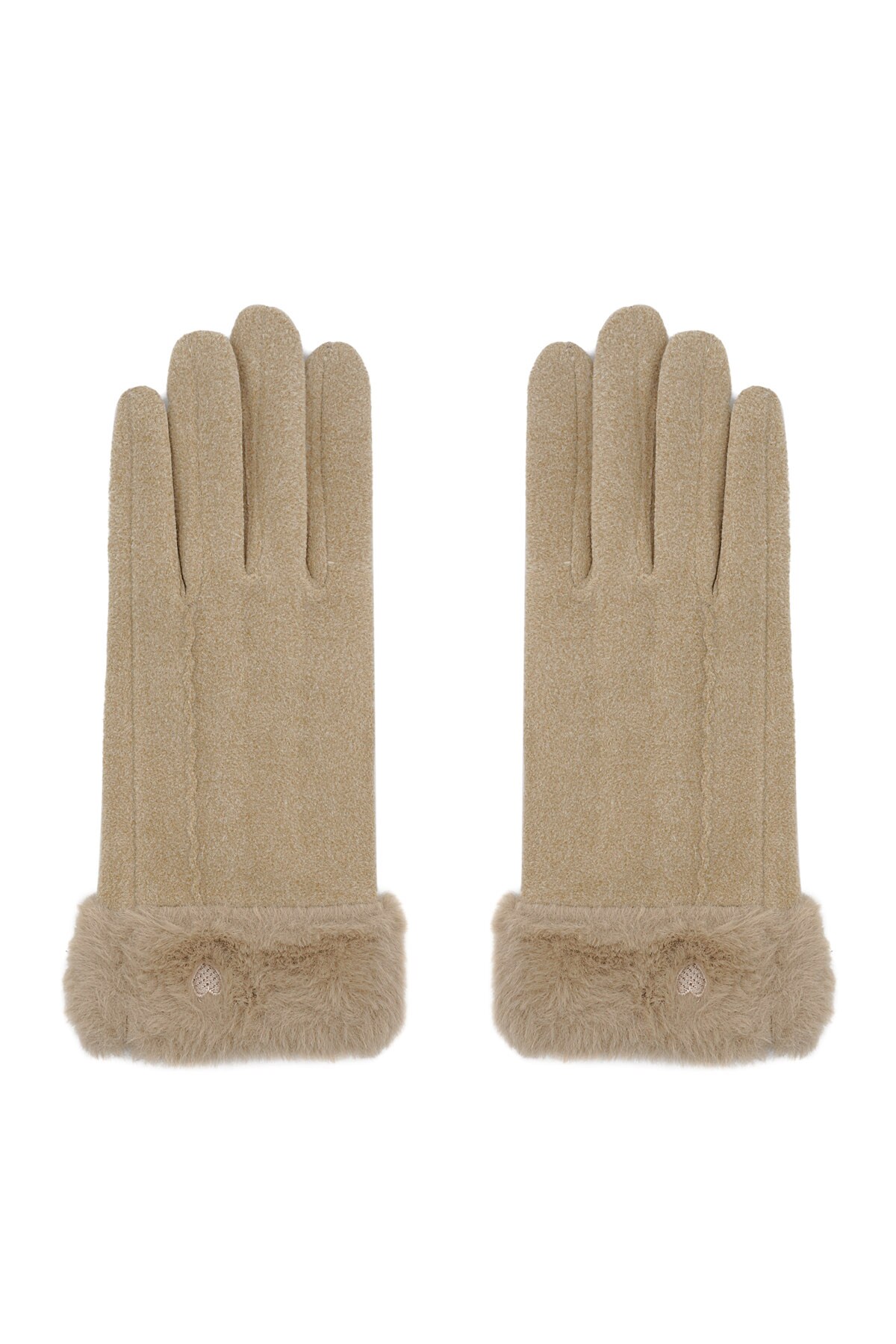 Cozy cloud gloves - beige h5 