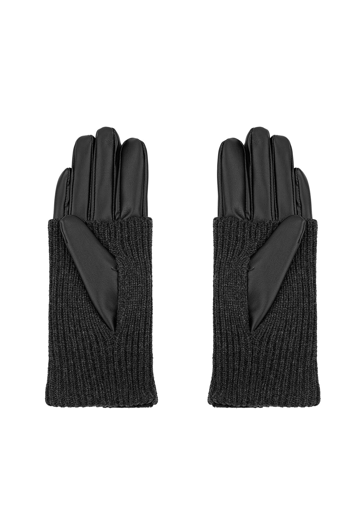 Cozy Knit gloves - black h5 Picture3