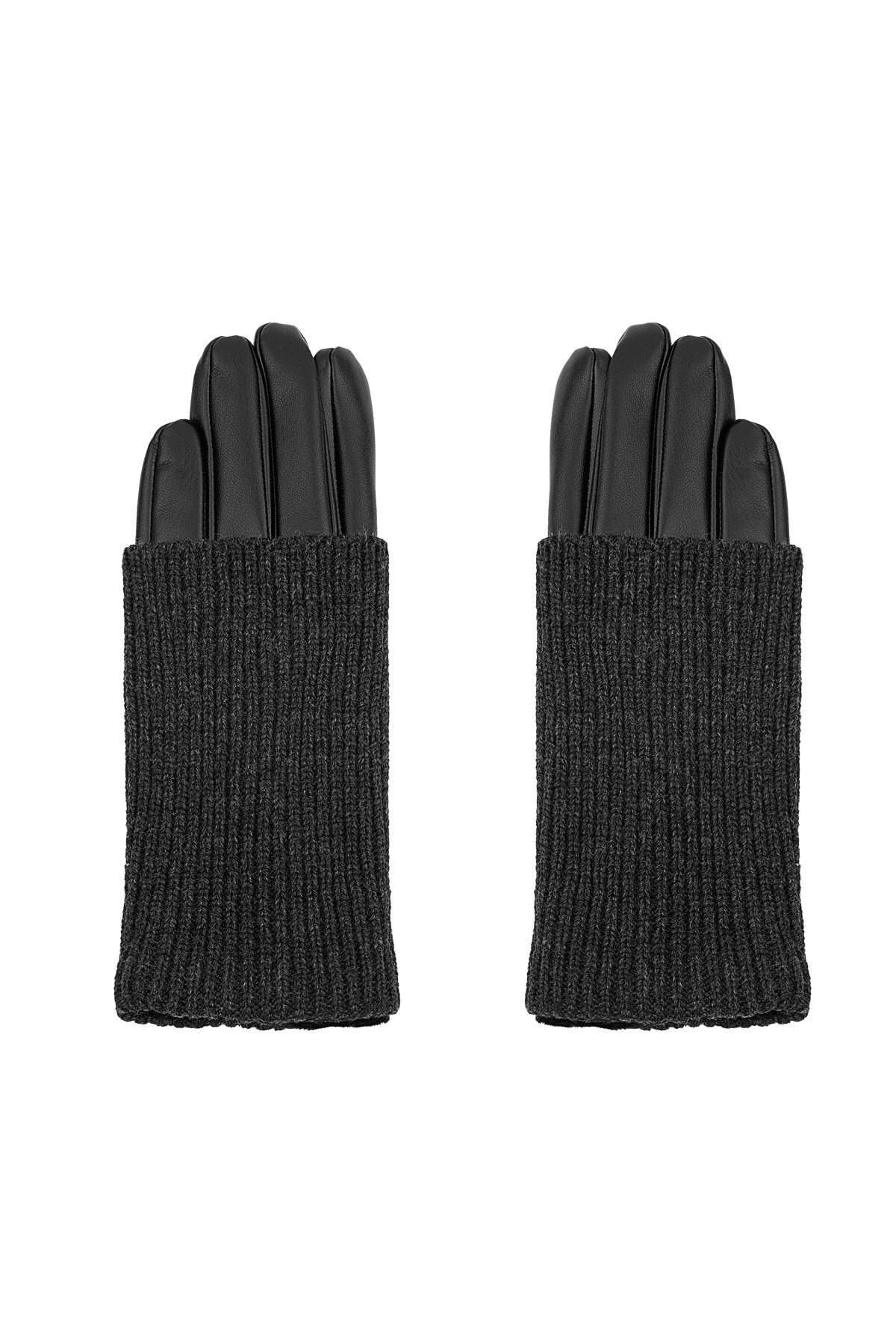 Cozy Knit gloves - black h5 