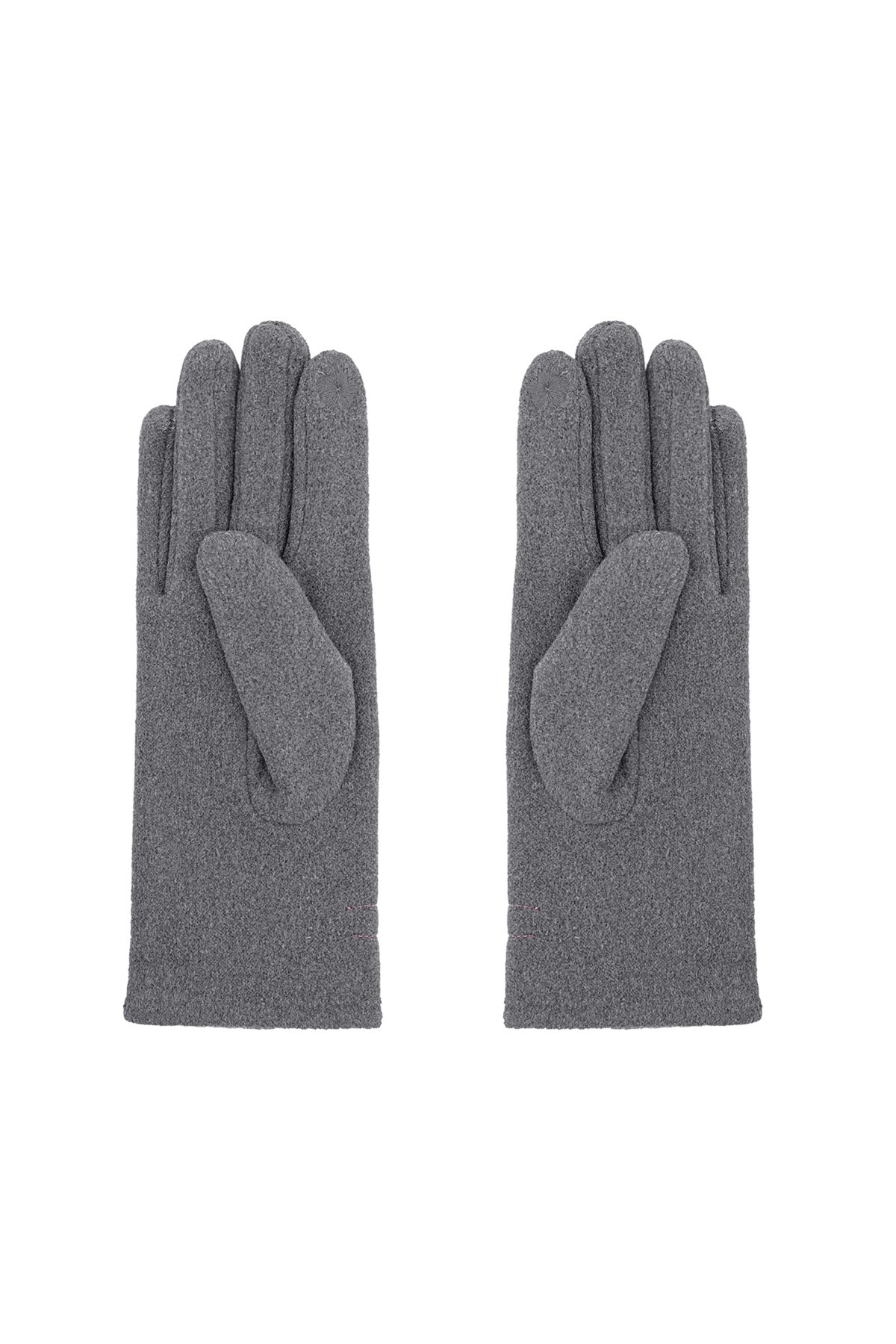 Delicate bow gloves - grey Picture3