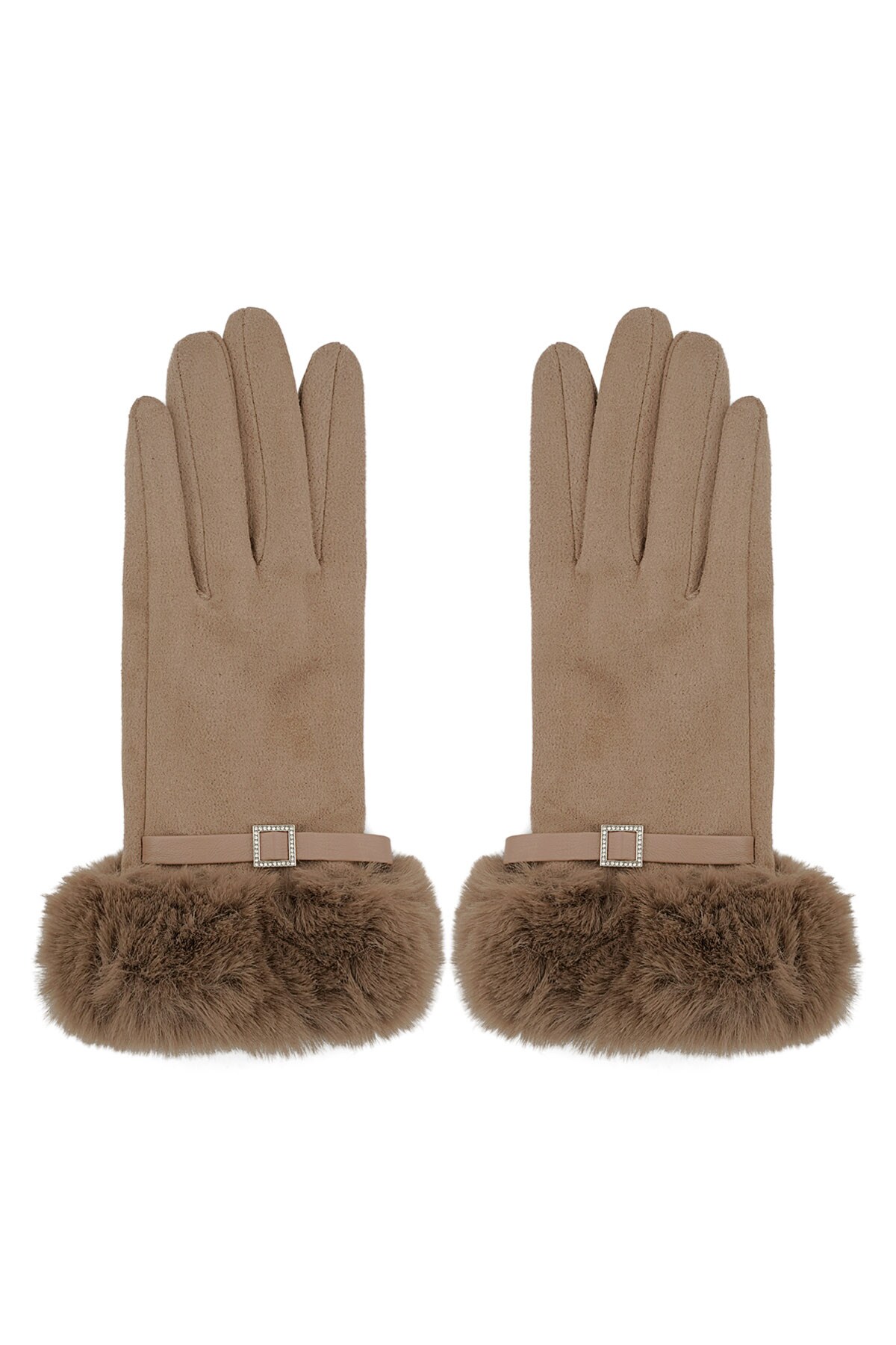 Refined grace gloves - brown h5 