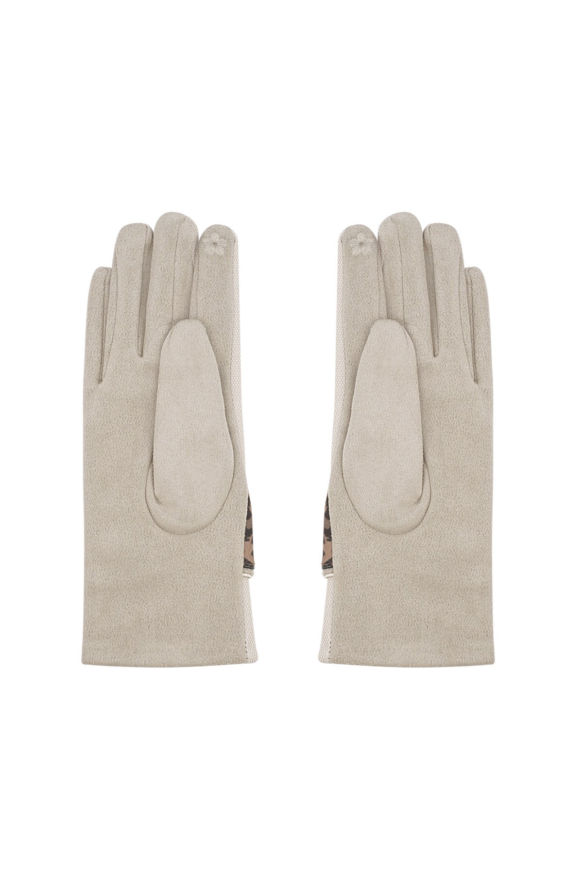 Panther detail gloves - beige h5 Picture3