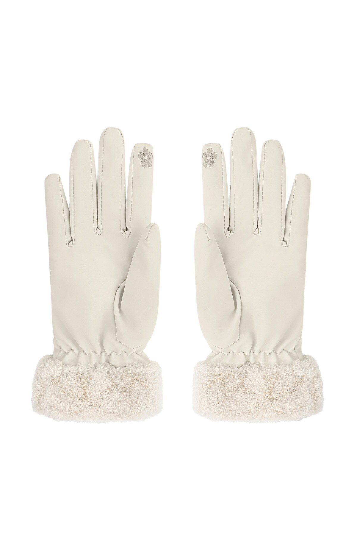 Fuzzy gloves - beige h5 Picture3