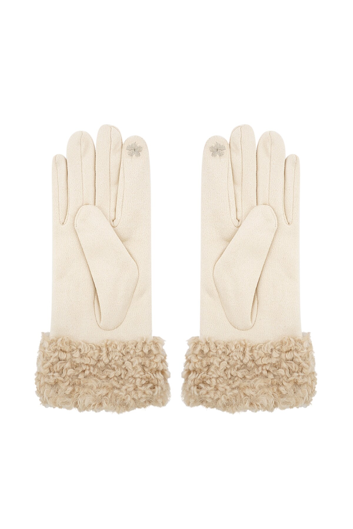 Fuzzy gloves - beige h5 Picture3