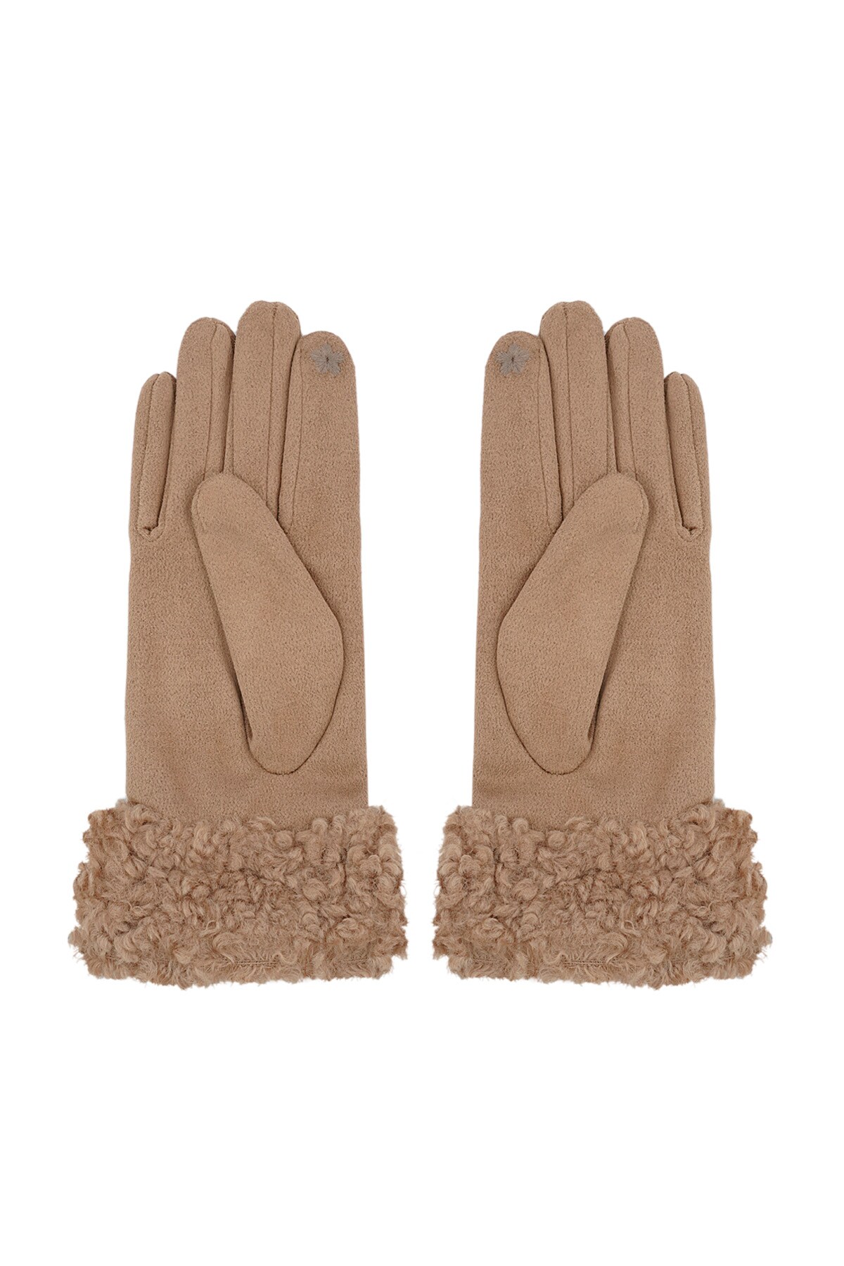 Fuzzy gloves - brown Picture3