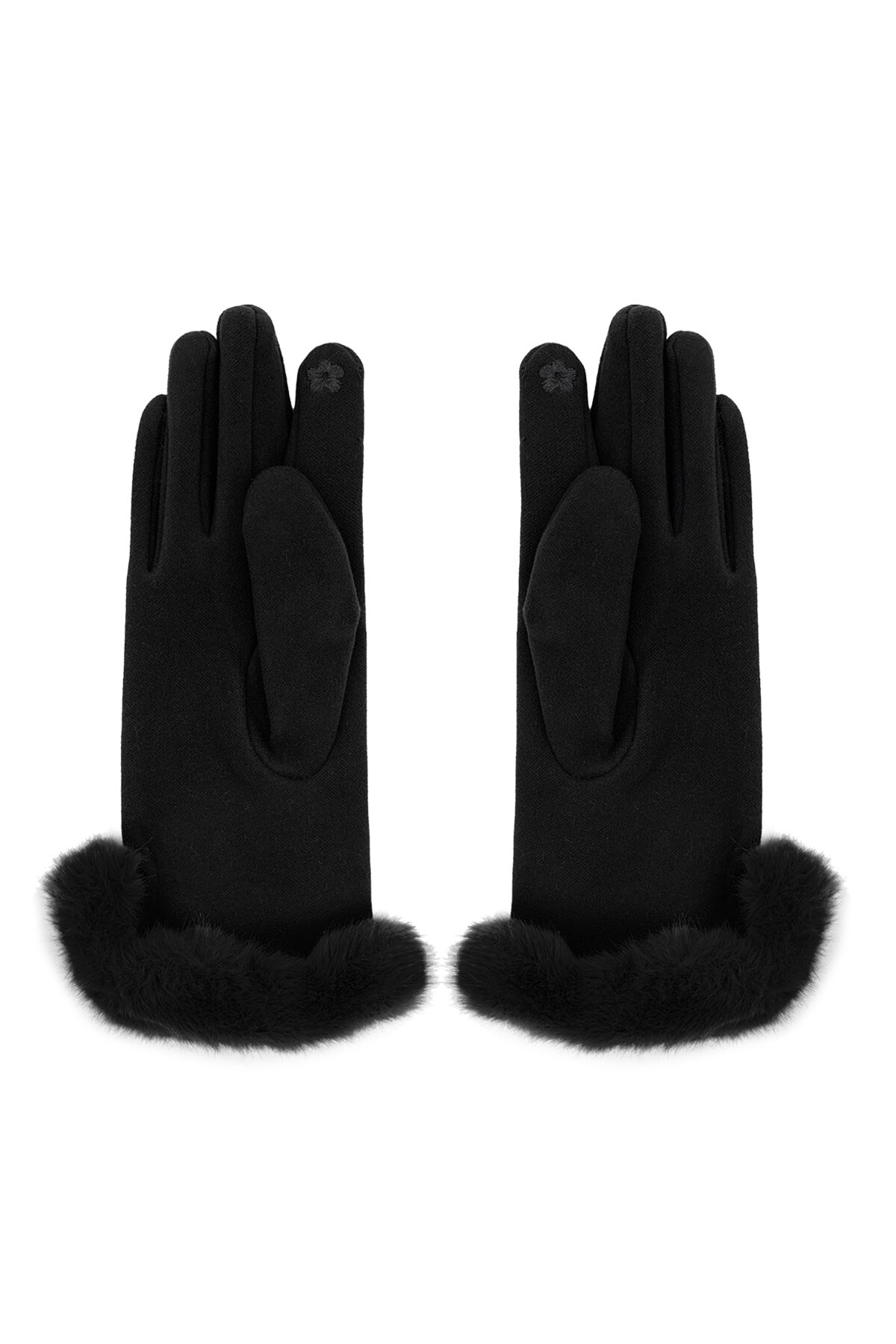 Fluffy elegance glove - black Picture3