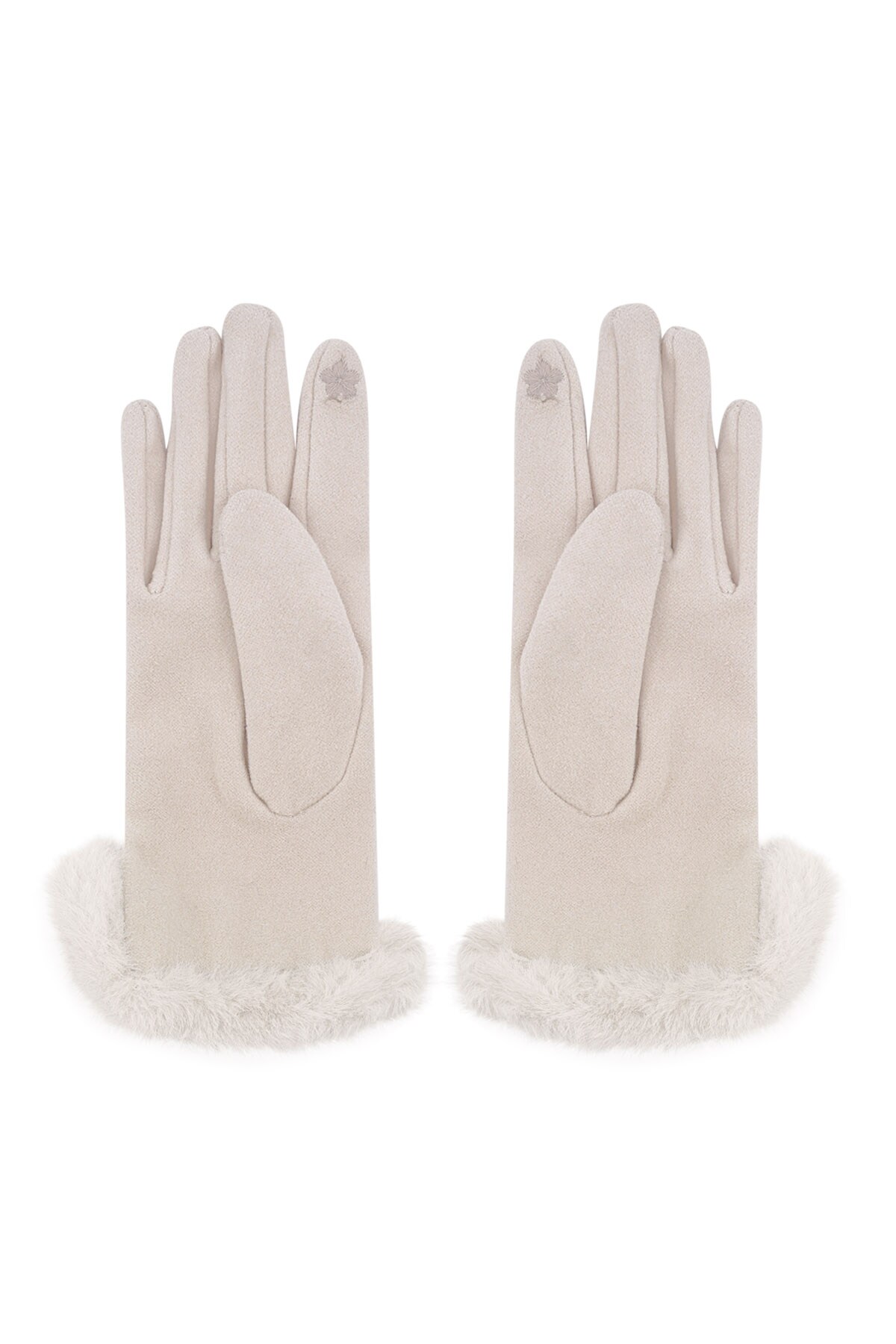 Fluffy elegance glove - beige h5 Picture3