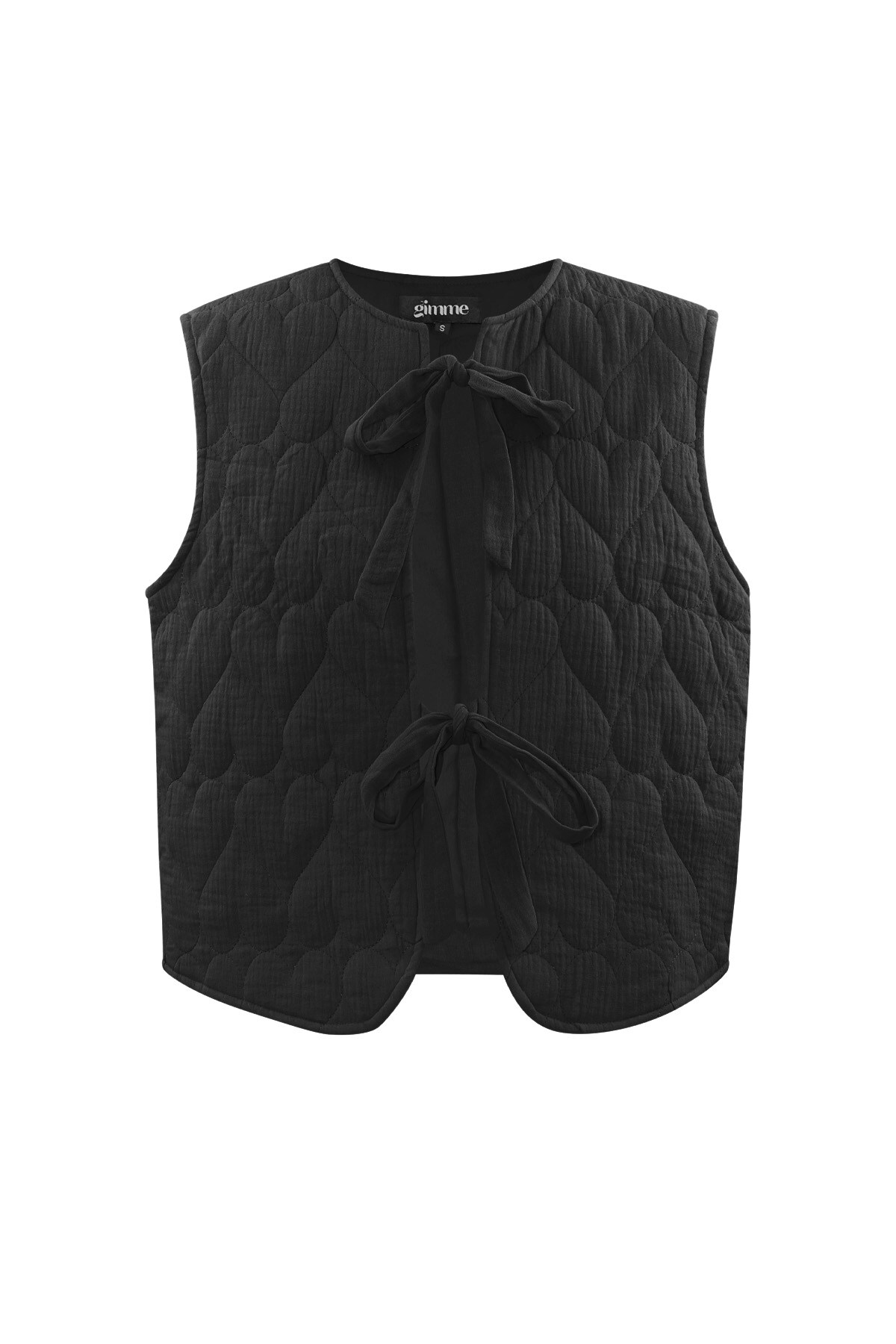 Waistcoat with bows - black h5 