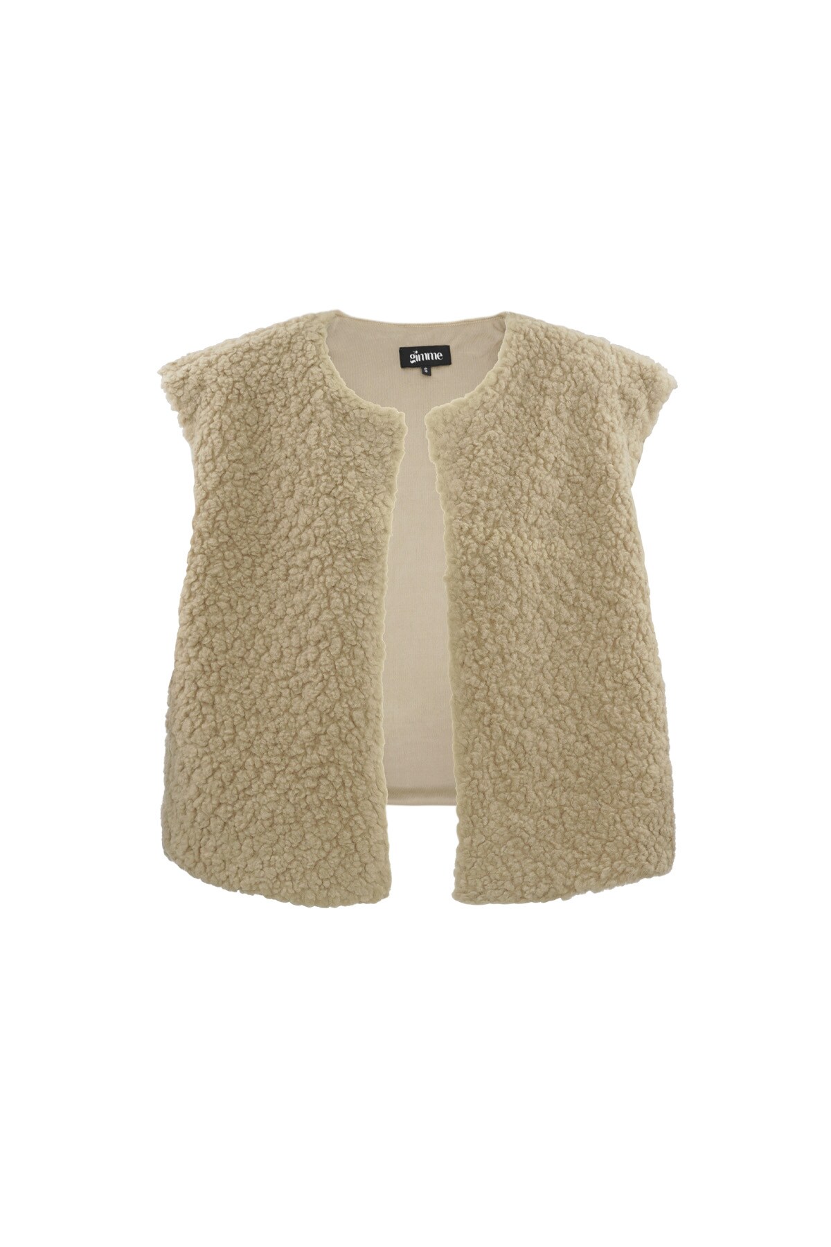 Teddy vest - brown 