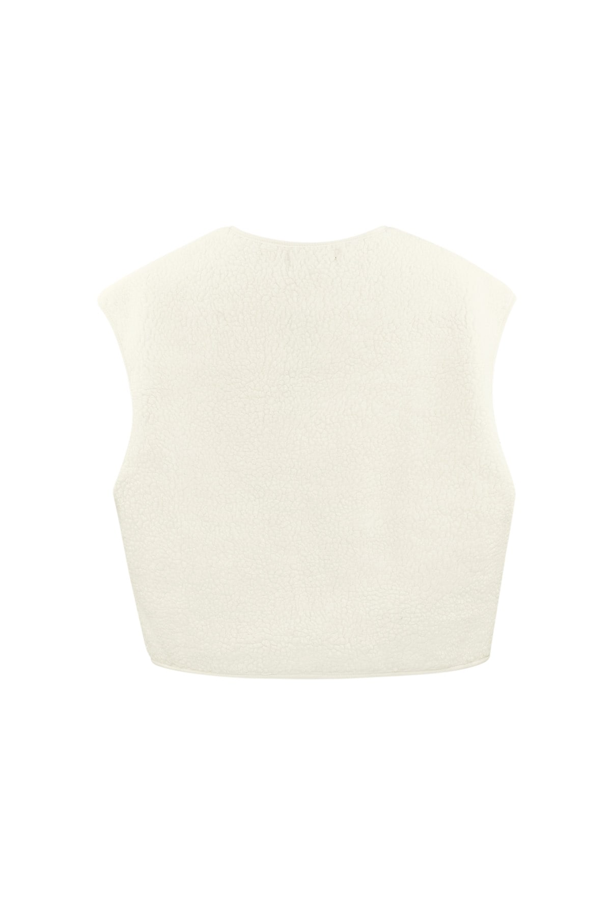 Gilet Teddy Fluffy - blanc cassé h5 Image8