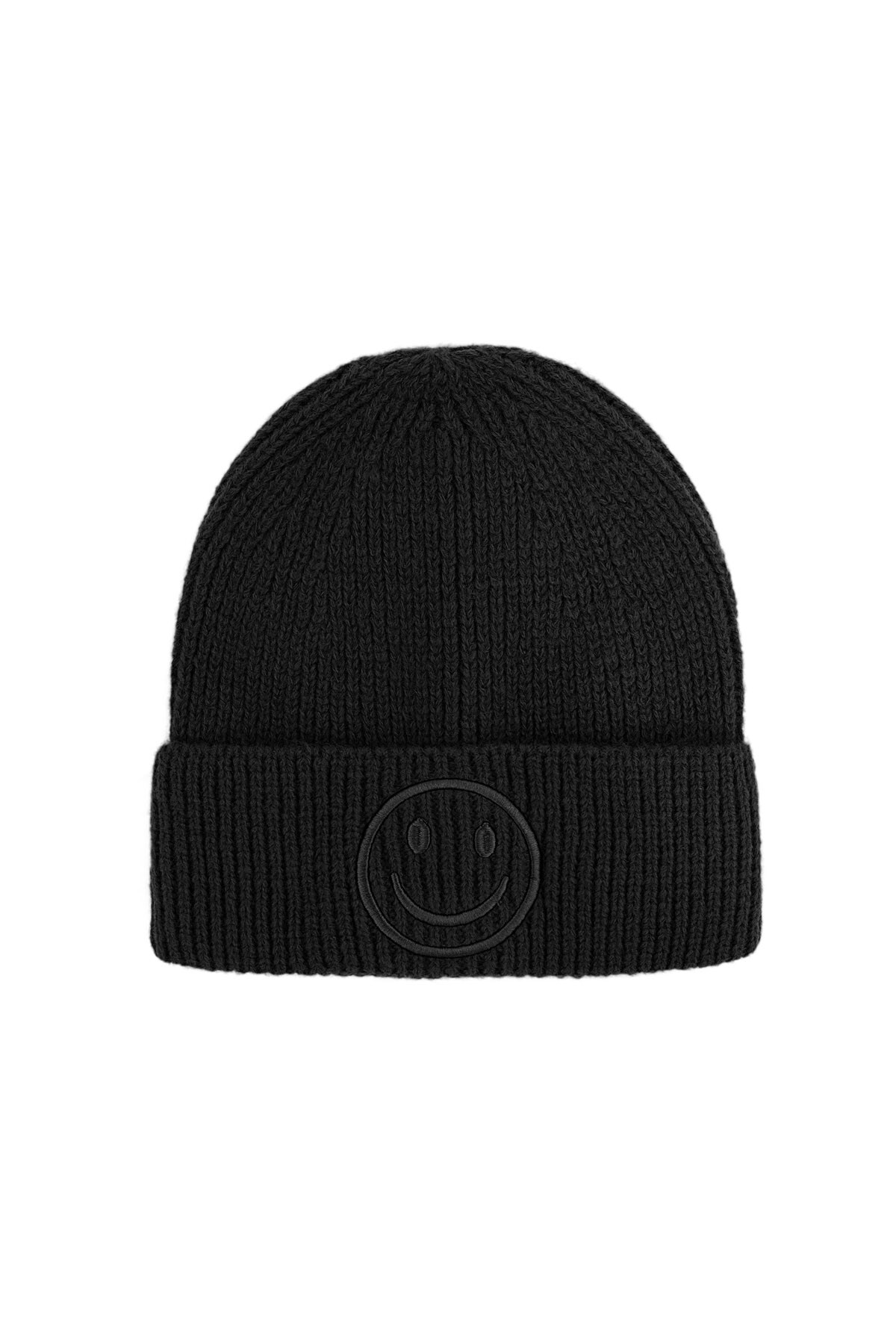 Hat season of smiley - black 