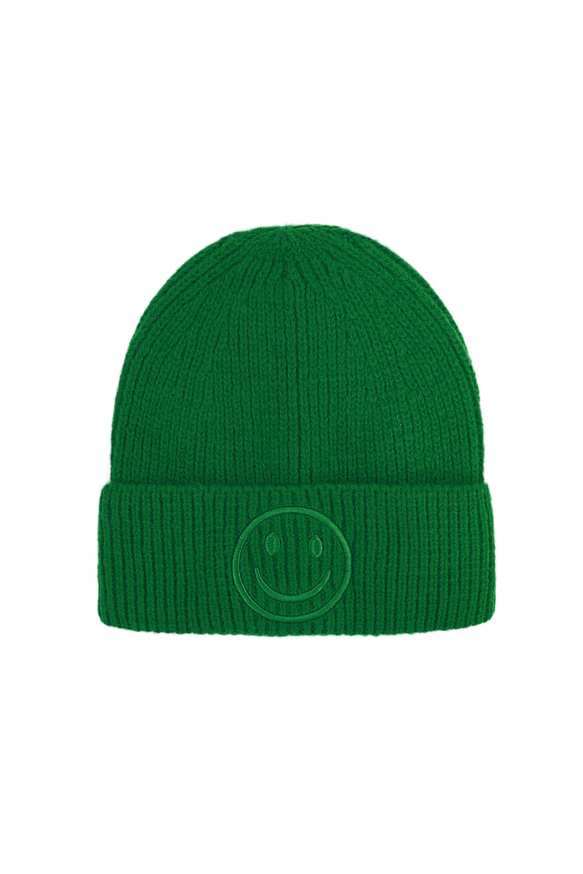 Hat season of smiley - green