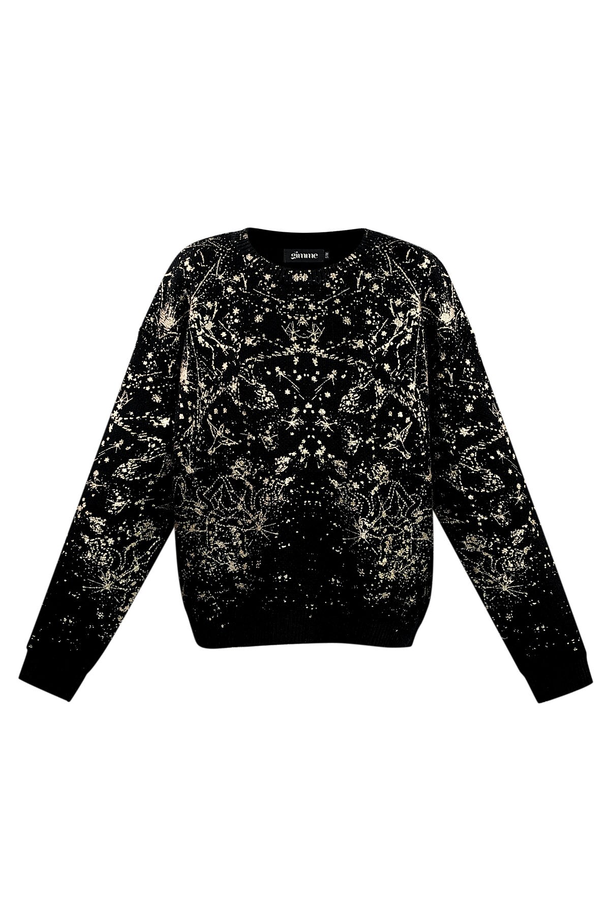 Sweater sparkle statement - black h5 