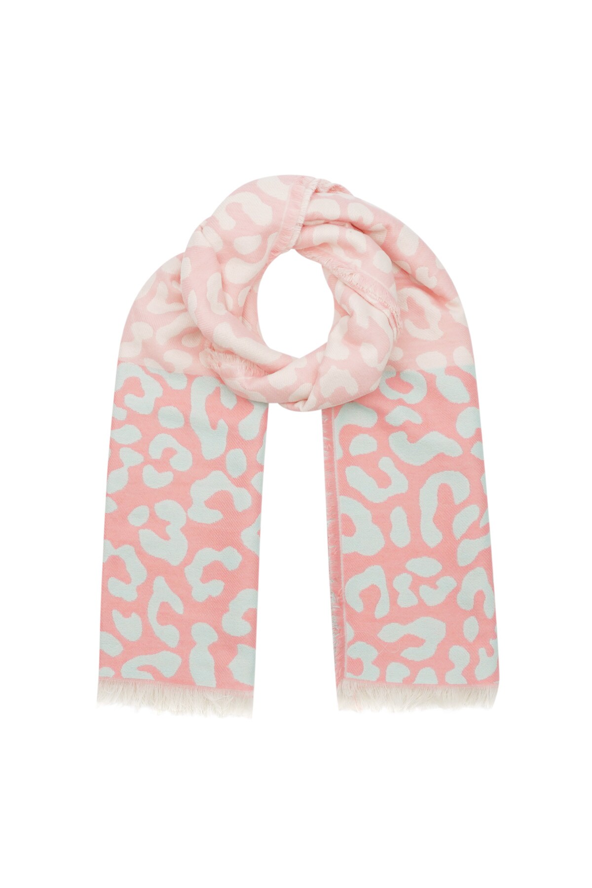 Winter scarf leopard lover - pink h5 