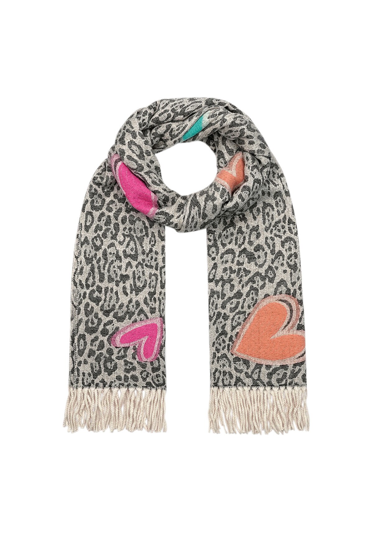 Winter scarf frosty flirt - black multi h5 